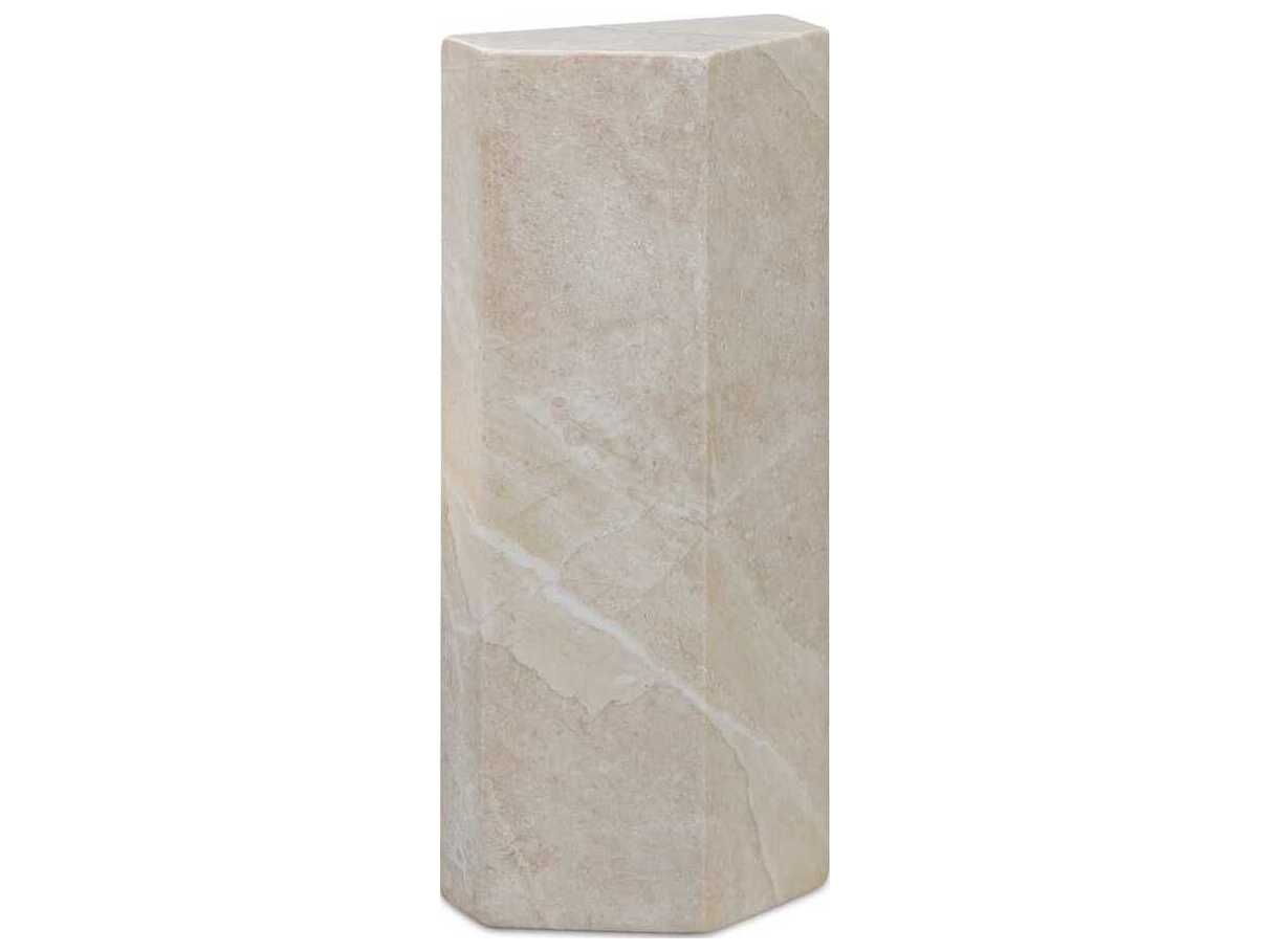 Moe's Home Outdoor Nix White Concrete End Table