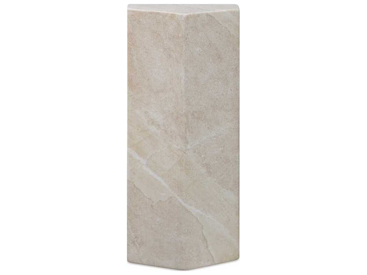 Moe's Home Outdoor Nix White Concrete End Table