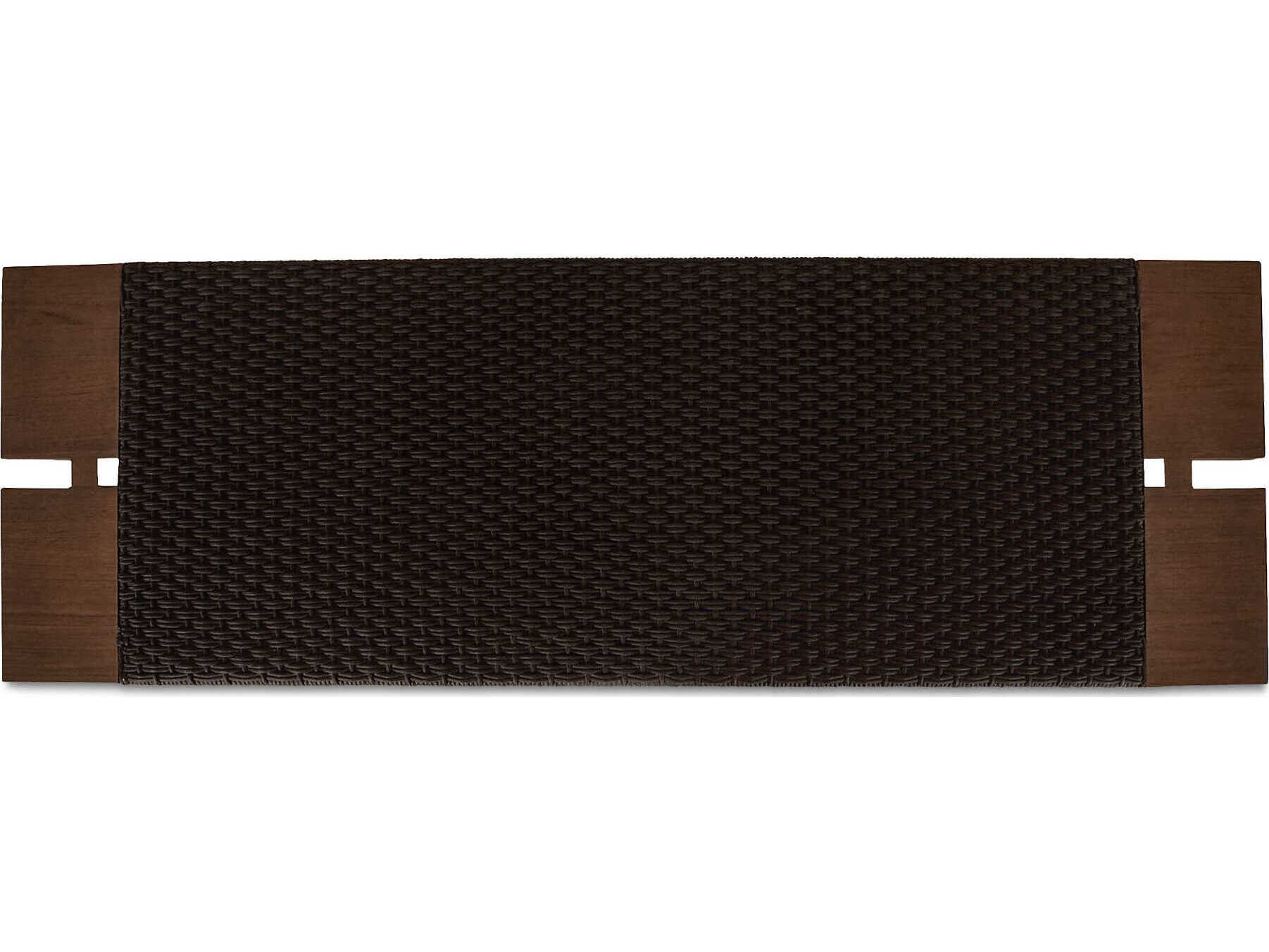 Moe's Home Outdoor Merritt Brown Wicker Wood Bench