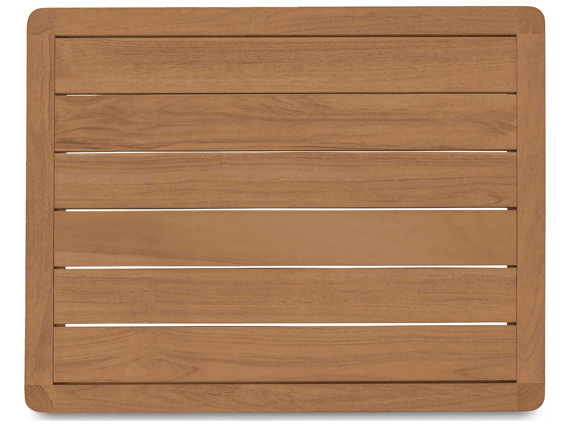 Moe's Home Outdoor Enzo Natural Teak Rectangular End Table