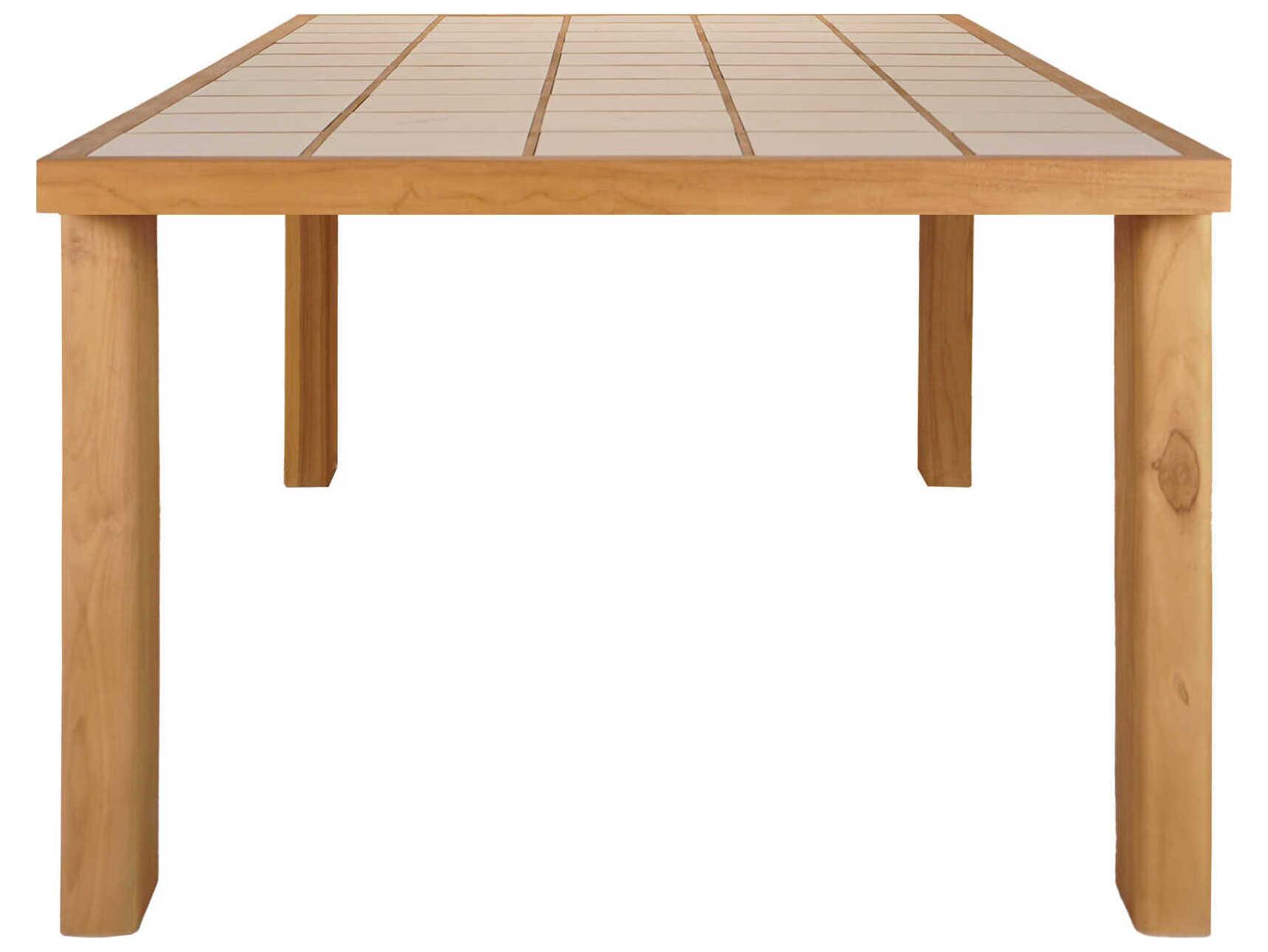 Moe's Home Outdoor Marina Natural Teak Rectangular Dining Table