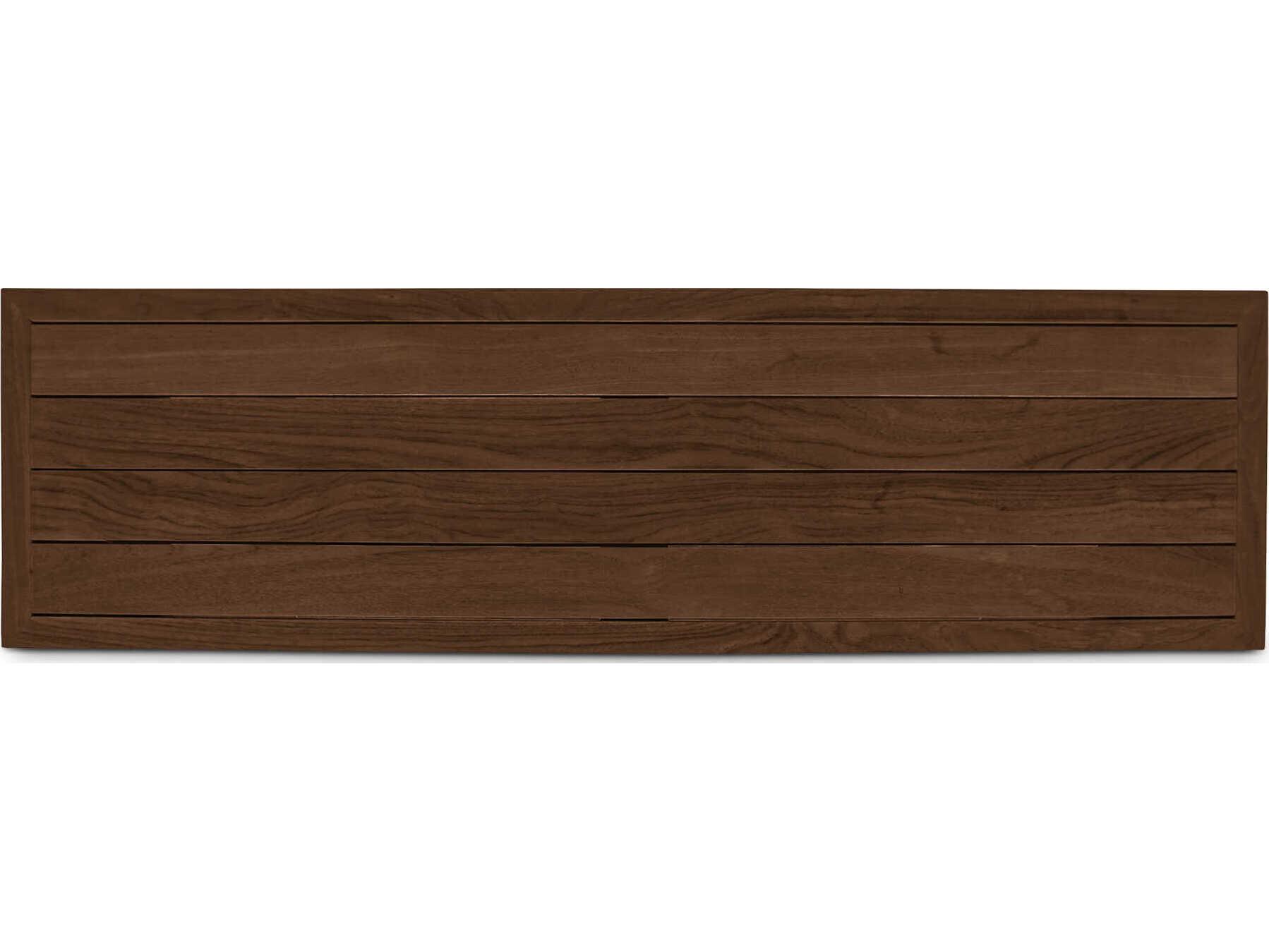Moe's Home Outdoor Marina Brown Teak Wood Bench