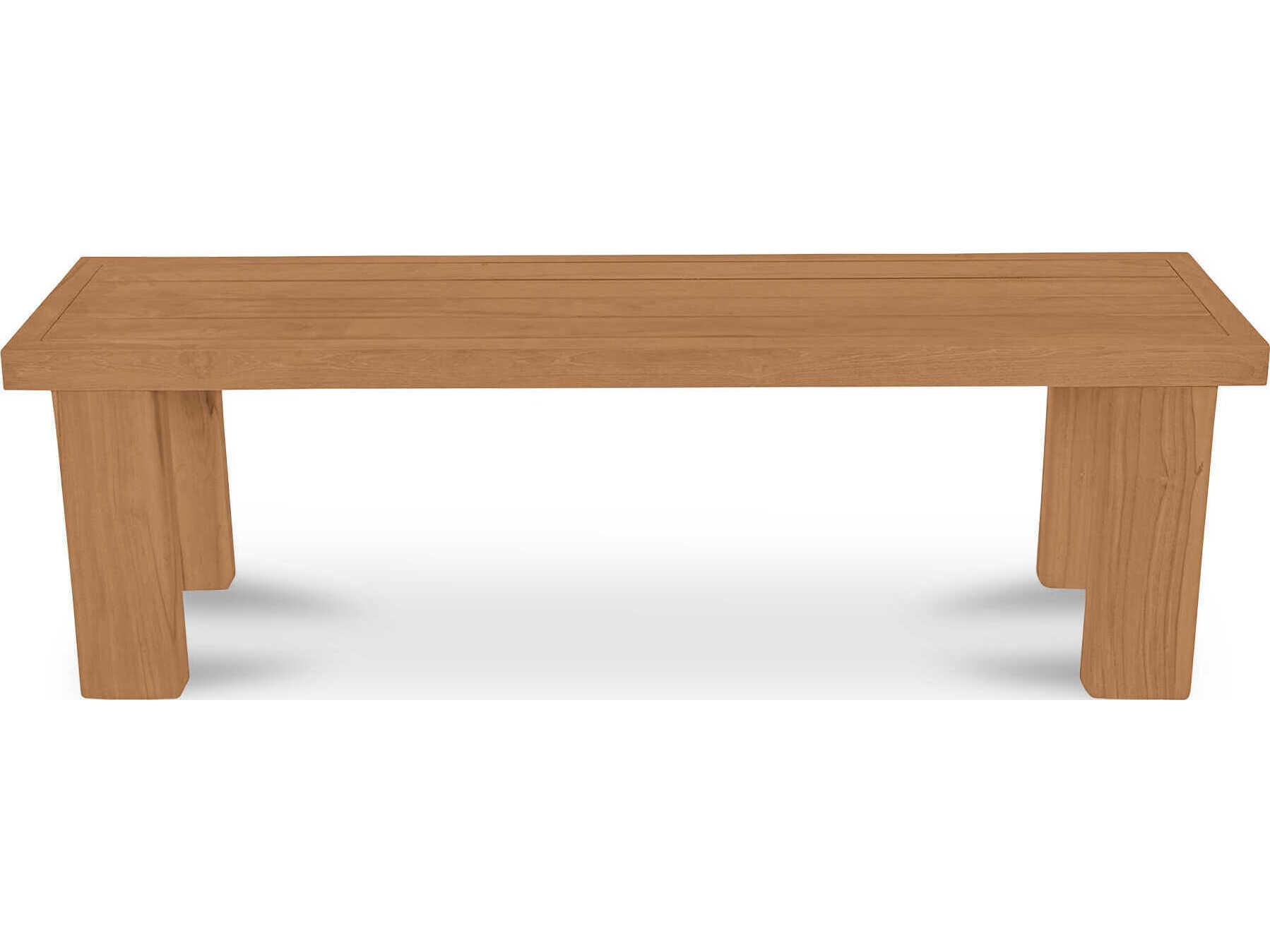 Moe's Home Outdoor Marina Natural Teak Wood Dining Chair