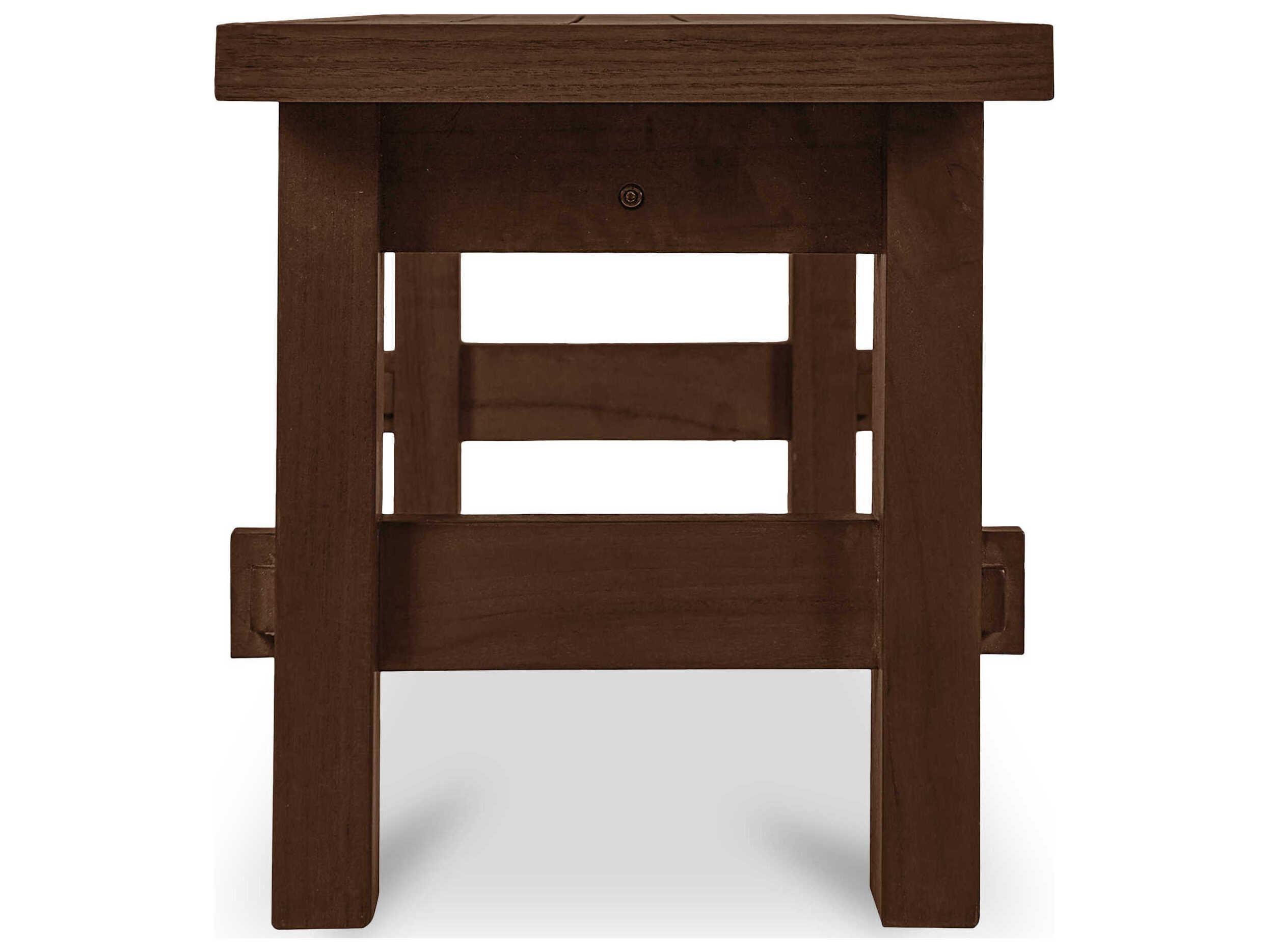 Moe's Home Outdoor Esmond Brown Teak Wood Bench