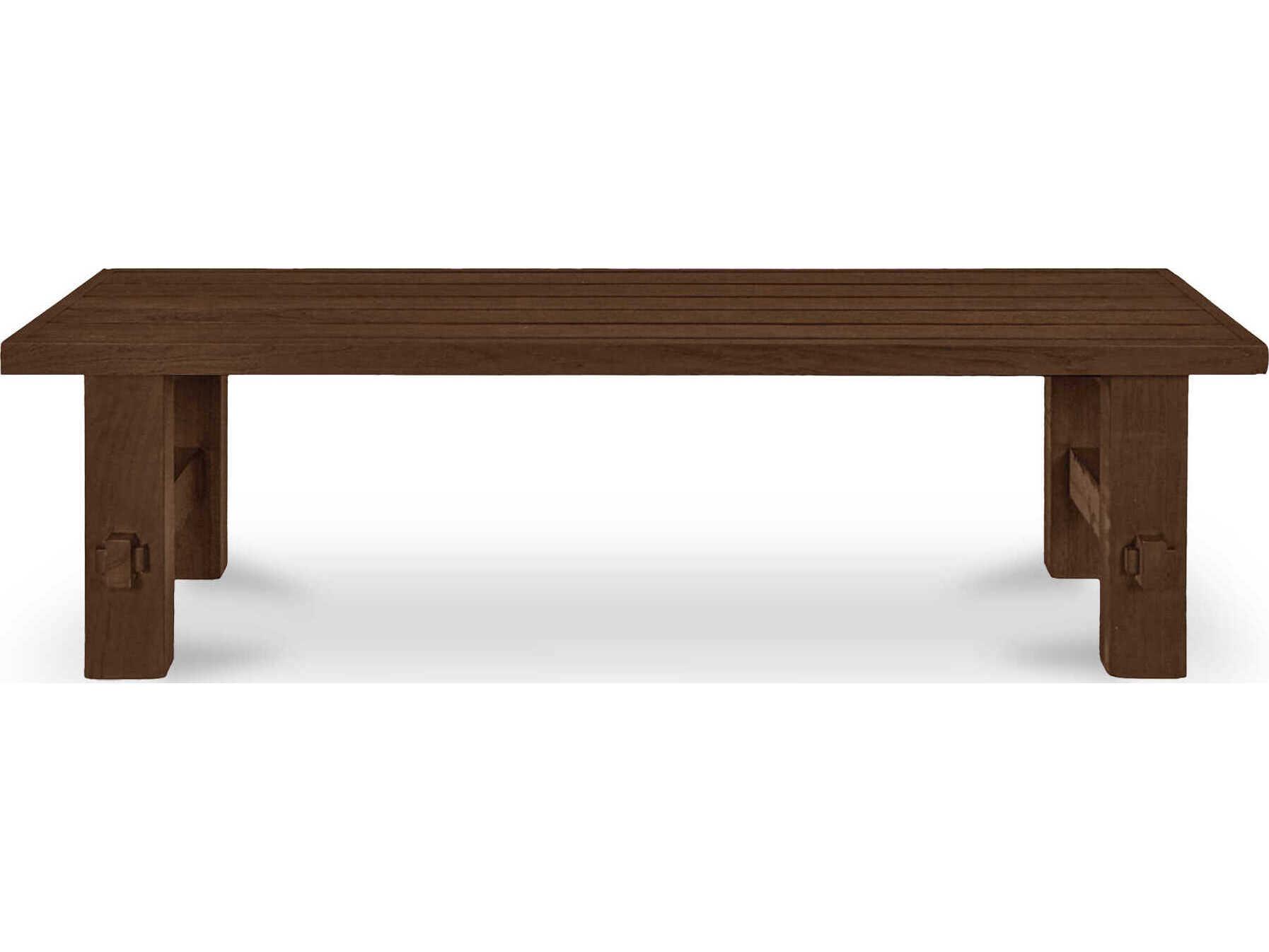 Moe's Home Outdoor Esmond Brown Teak Wood Bench