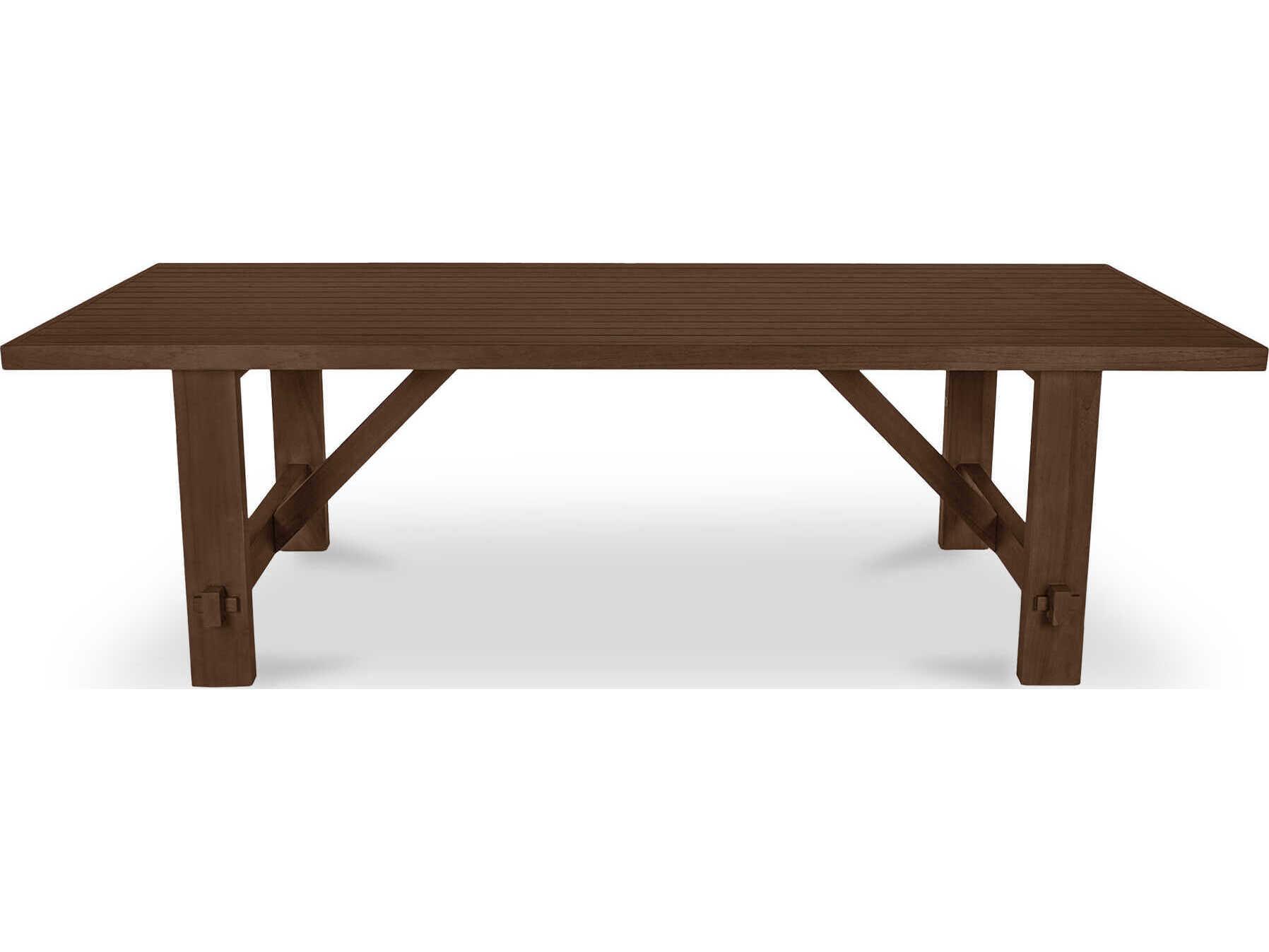 Moe's Home Outdoor Esmond Brown Teak Rectangular Dining Table