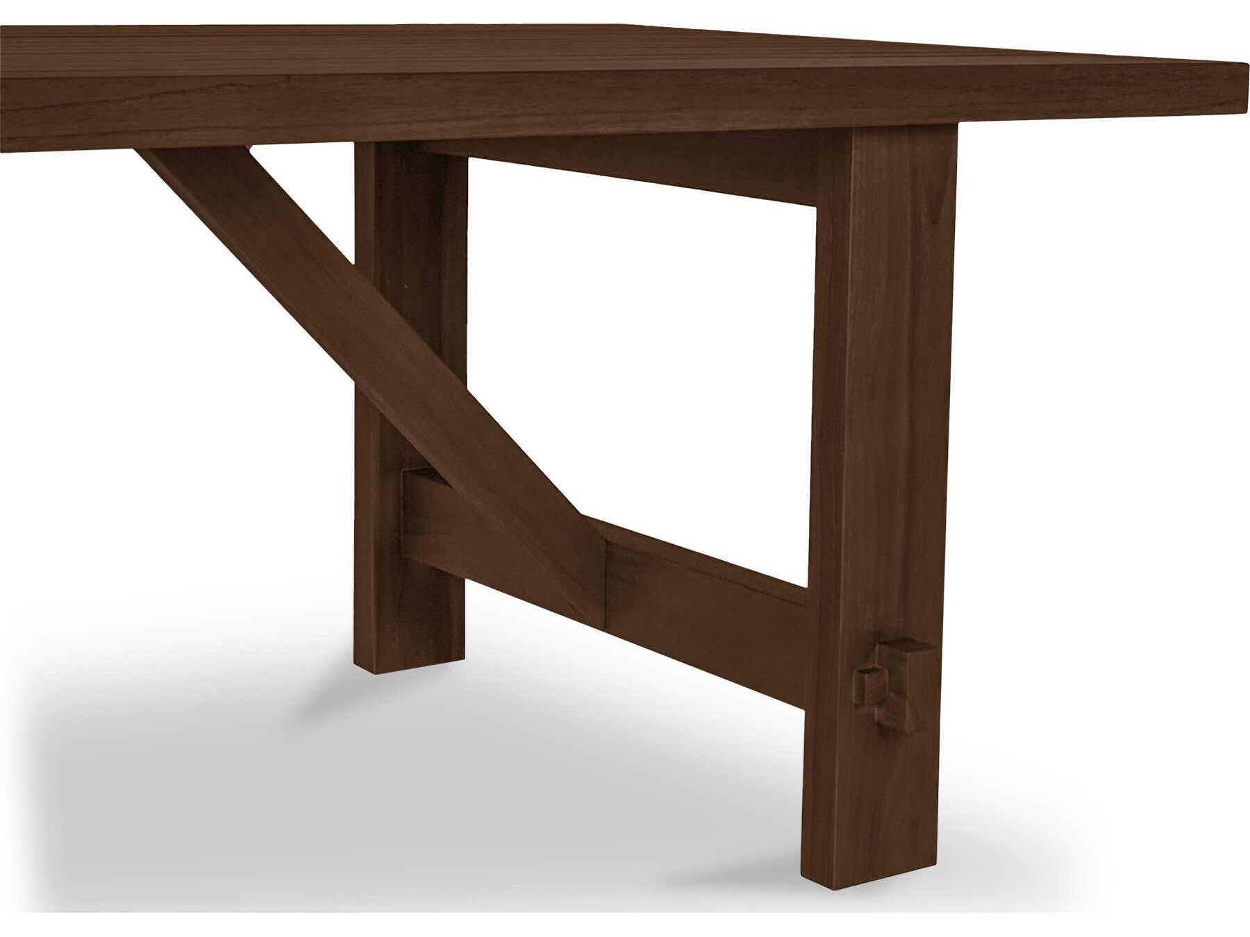 Moe's Home Outdoor Esmond Brown Teak Rectangular Dining Table