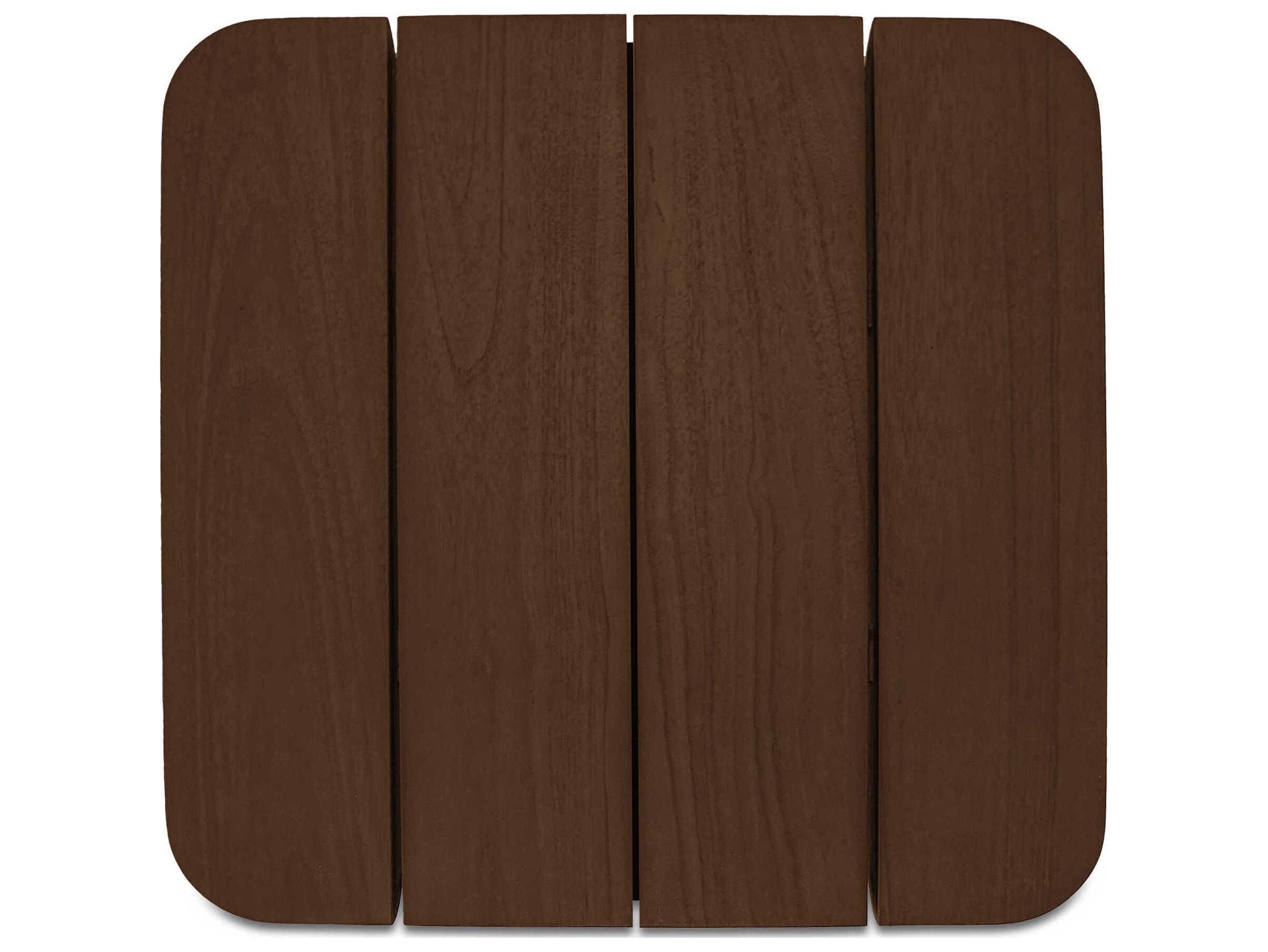 Moe's Home Outdoor Barclay Brown Wood Square End Table