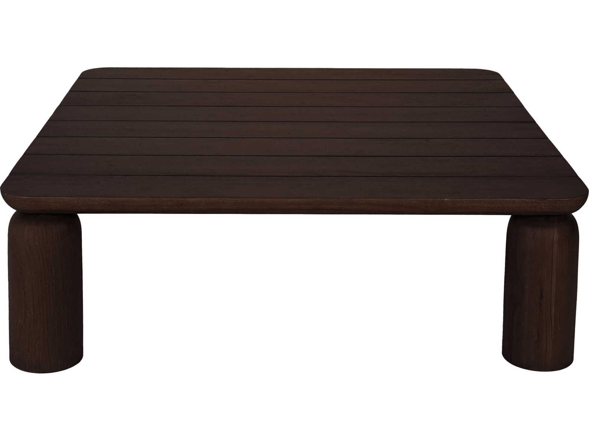 Moe's Home Outdoor Barclay Brown Wood Square Coffee Table