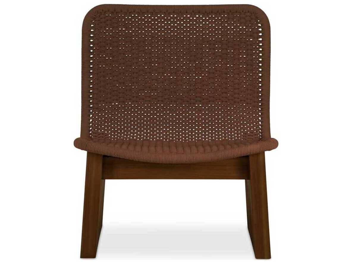 Moe's Home Outdoor Savanna Brown Wicker Lounge Chair