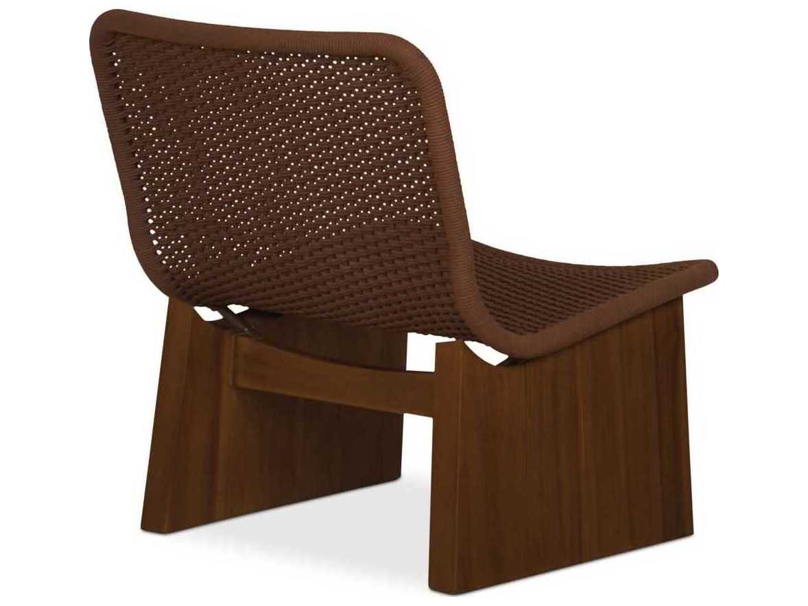 Moe's Home Outdoor Savanna Brown Wicker Lounge Chair
