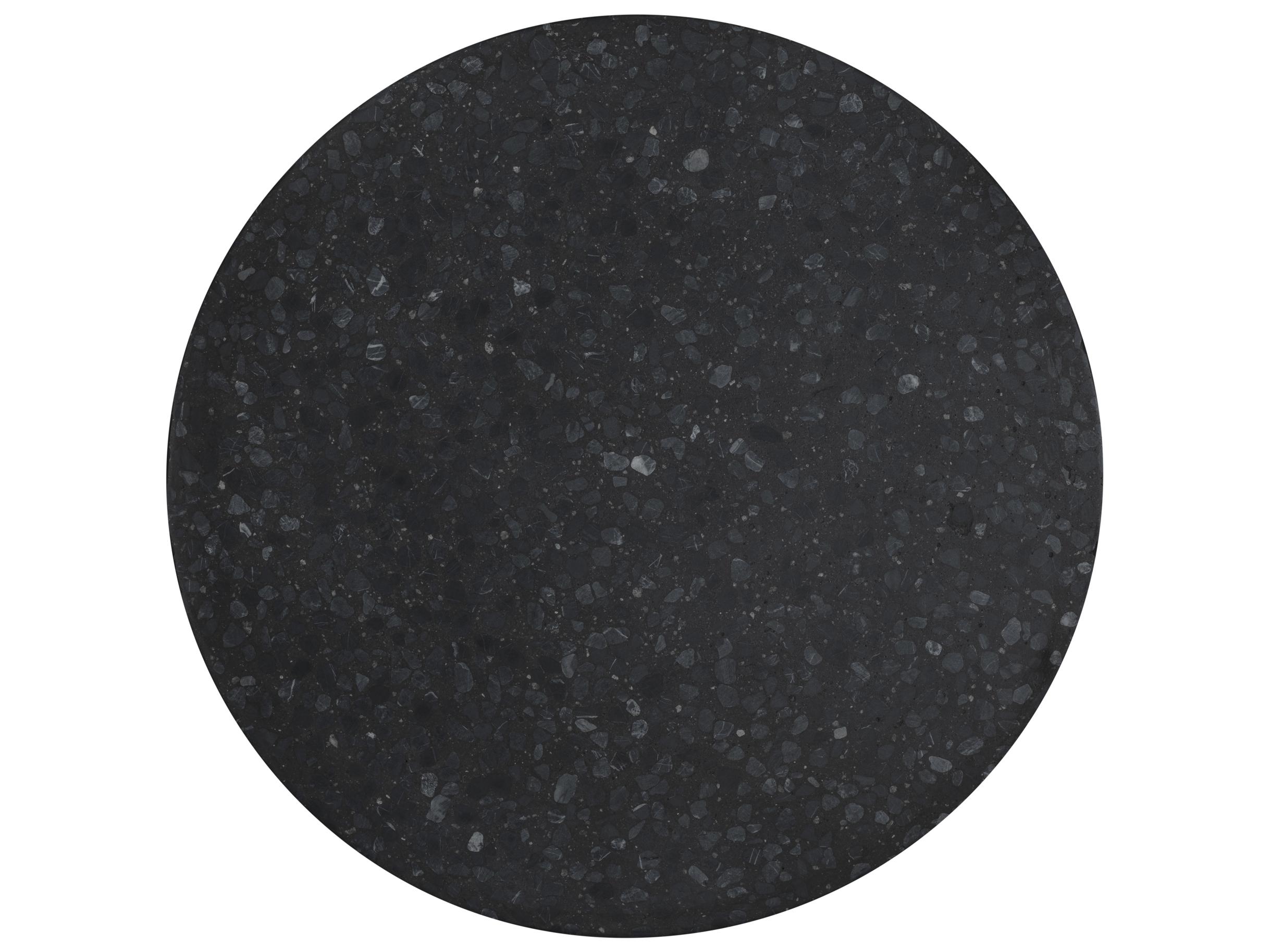 Moe's Home Outdoor Book Black Concrete Round End Table