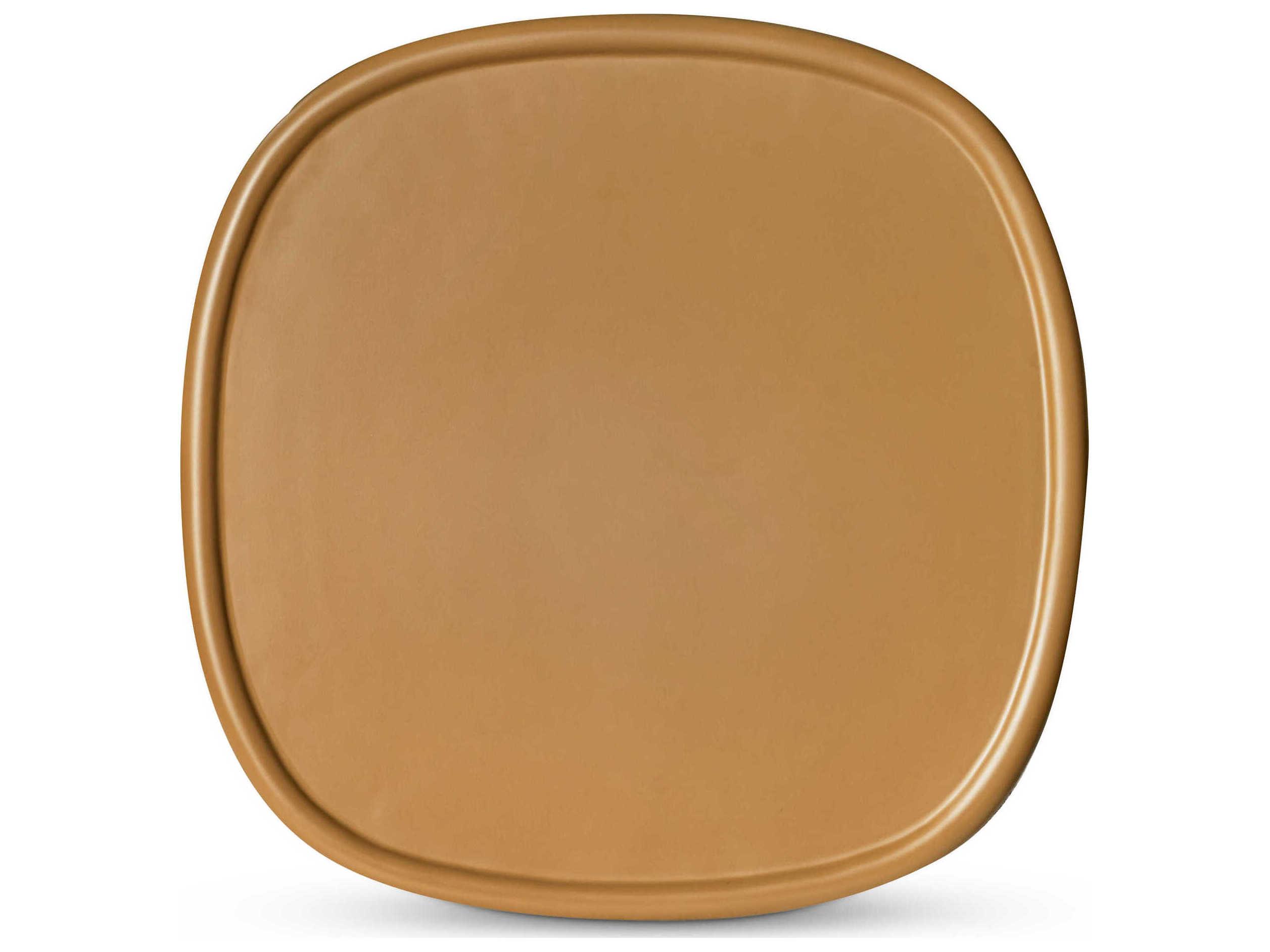 Moe's Home Outdoor Manon Yellow Concrete Round End Table