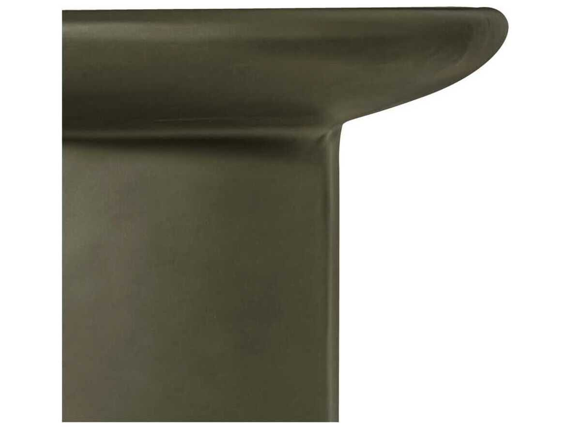 Moe's Home Outdoor Manon Green Concrete Square End Table