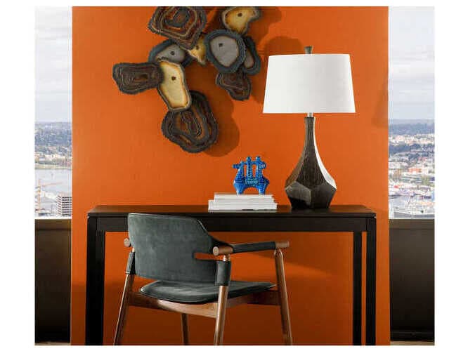 Midj Suite Black Leather Accent Chair