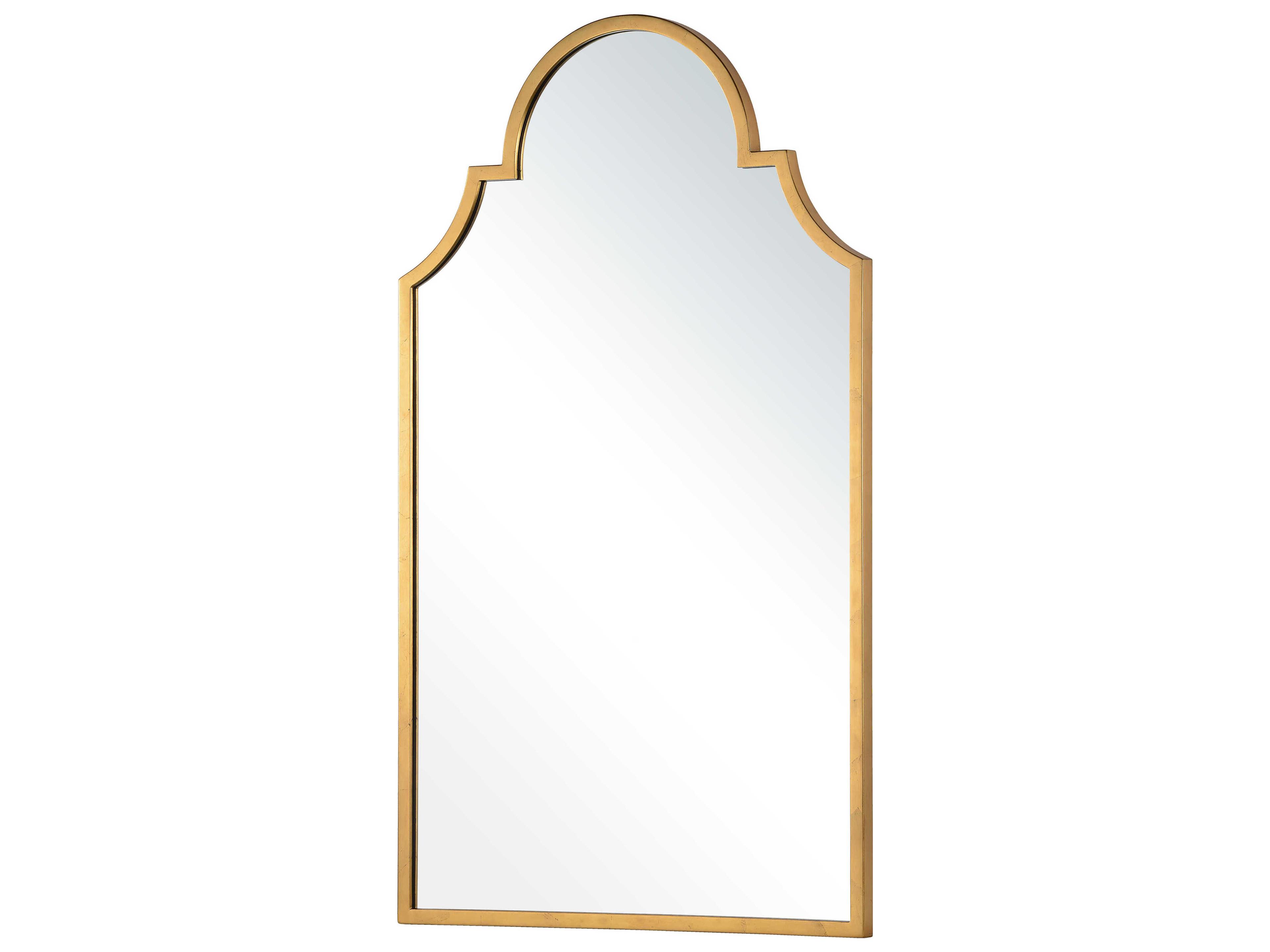 Mirror Home Distressed Gold Leaf Wall Mirror