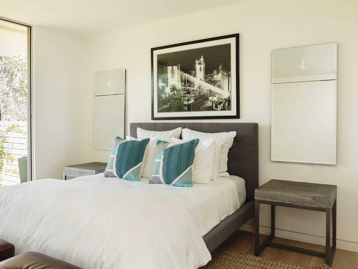 Mirror Home Trumeau with Etched Star Rectangular Wall Mirror