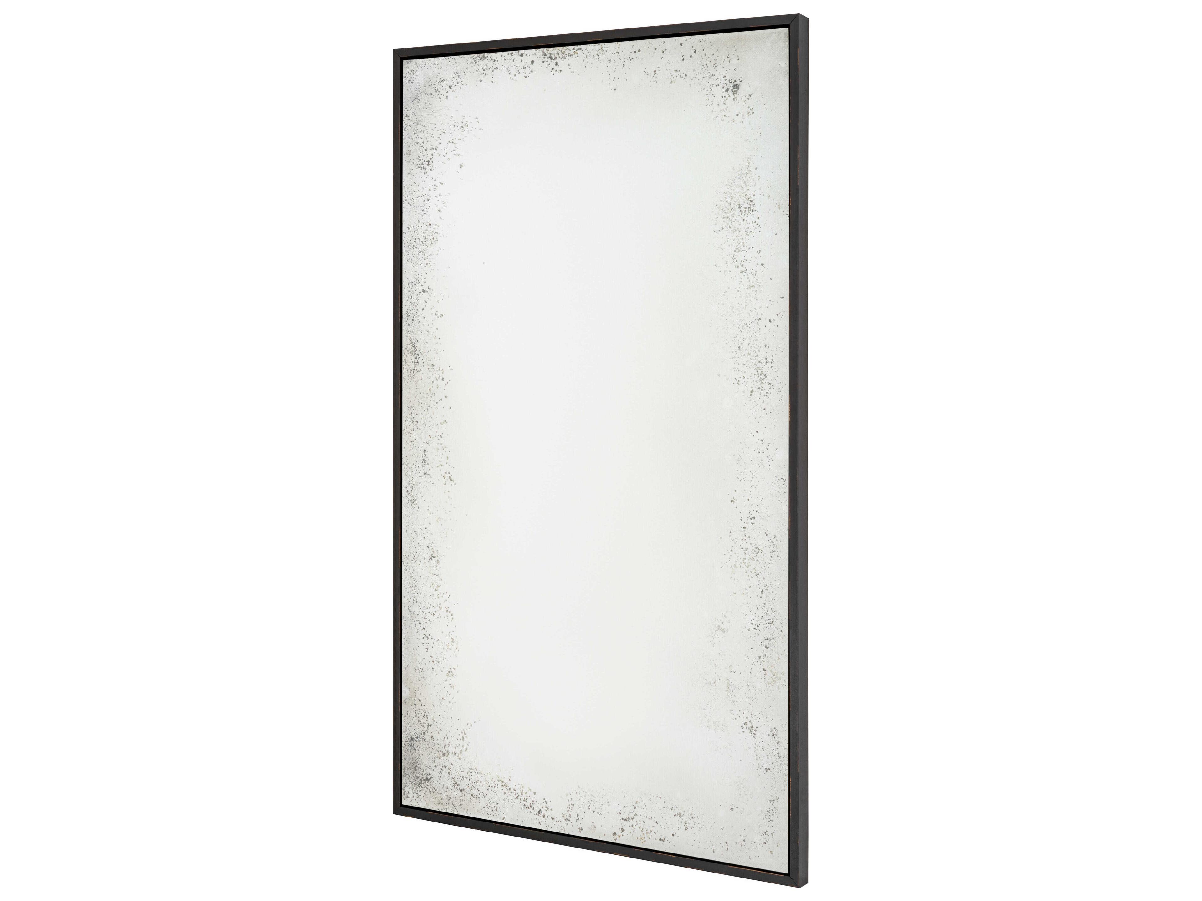 Mirror Home Rustic Ebony Rectangular Wall Mirror