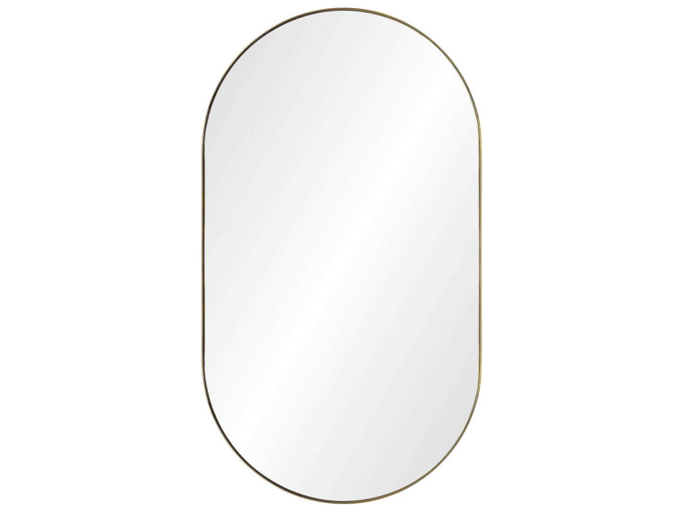 Mirror Home Burnished Brass Oval Wall Mirror