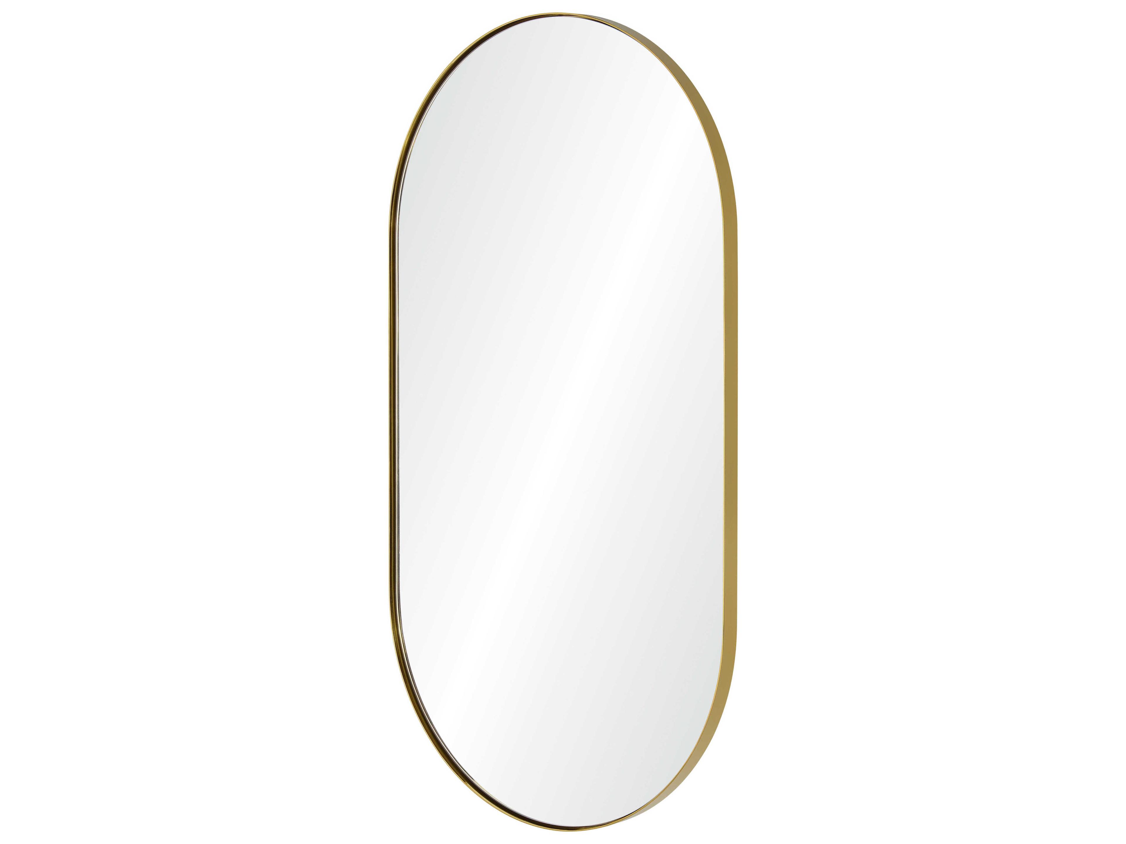 Mirror Home Burnished Brass Oval Wall Mirror