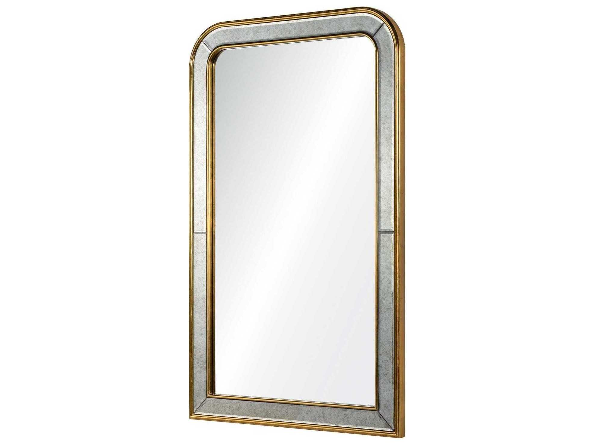 Mirror Home Barclay Butera Burnished Gold Leaf Wall Mirror