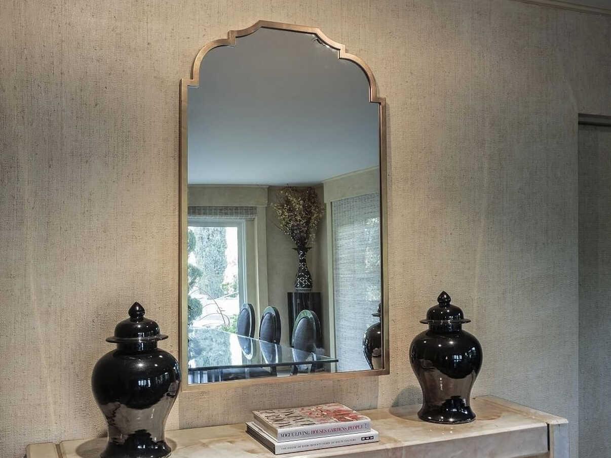 Mirror Home Barclay Butera Antiqued Silver Leaf Wall Mirror