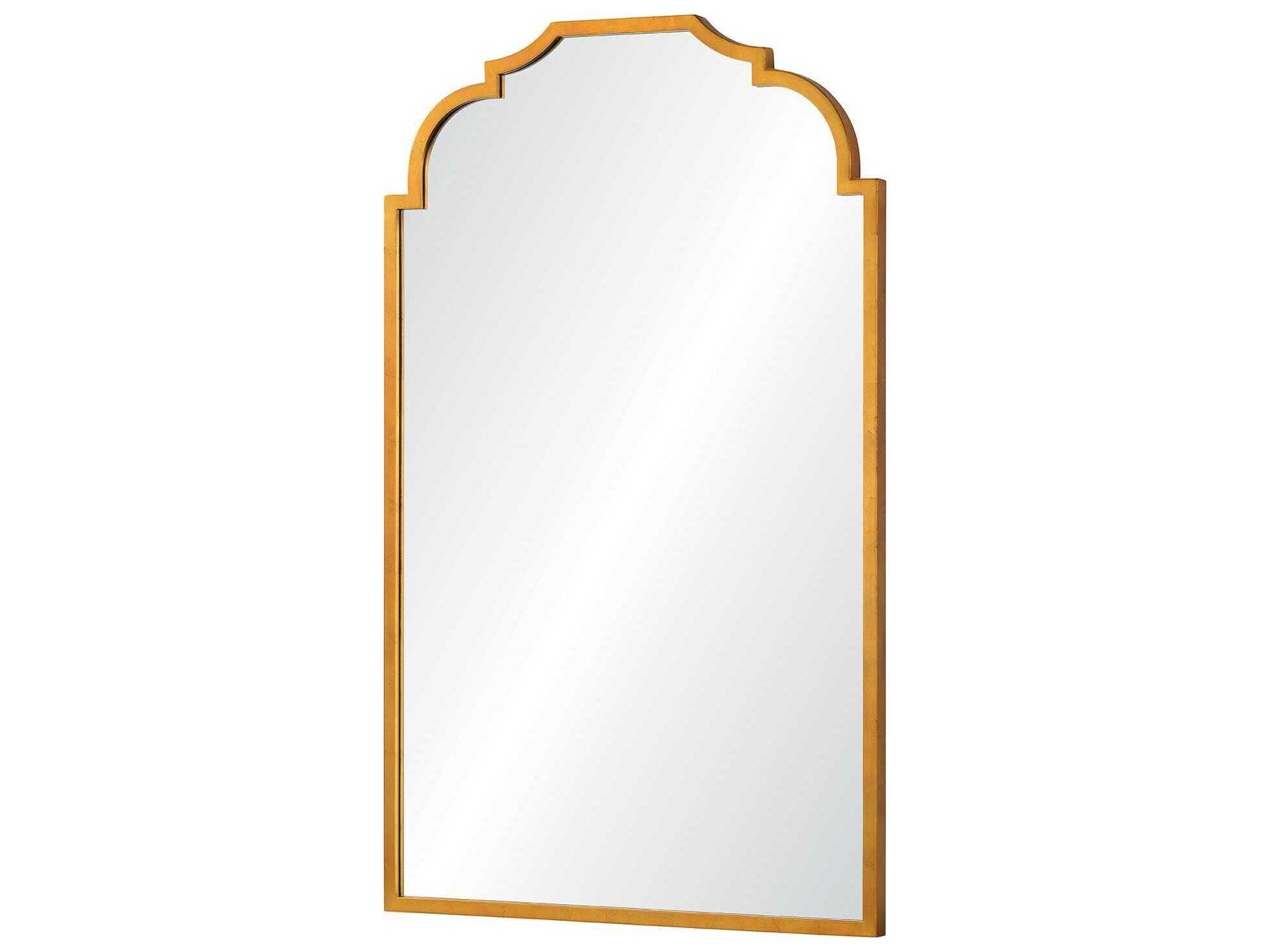 Mirror Home Barclay Butera Distressed Gold Leaf Wall Mirror