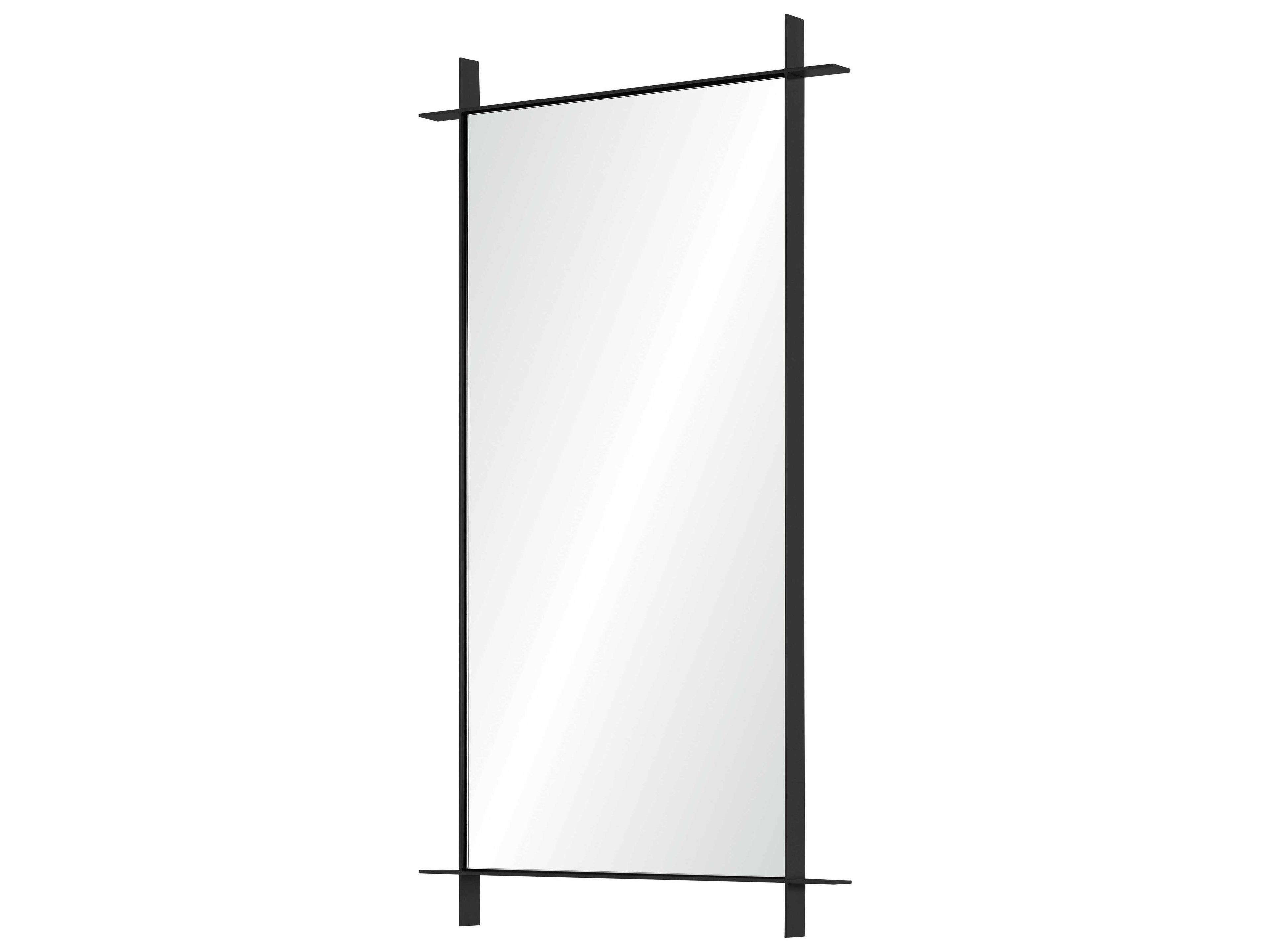 Mirror Home Barclay Butera Black Nickel Rectangular Wall Mirror