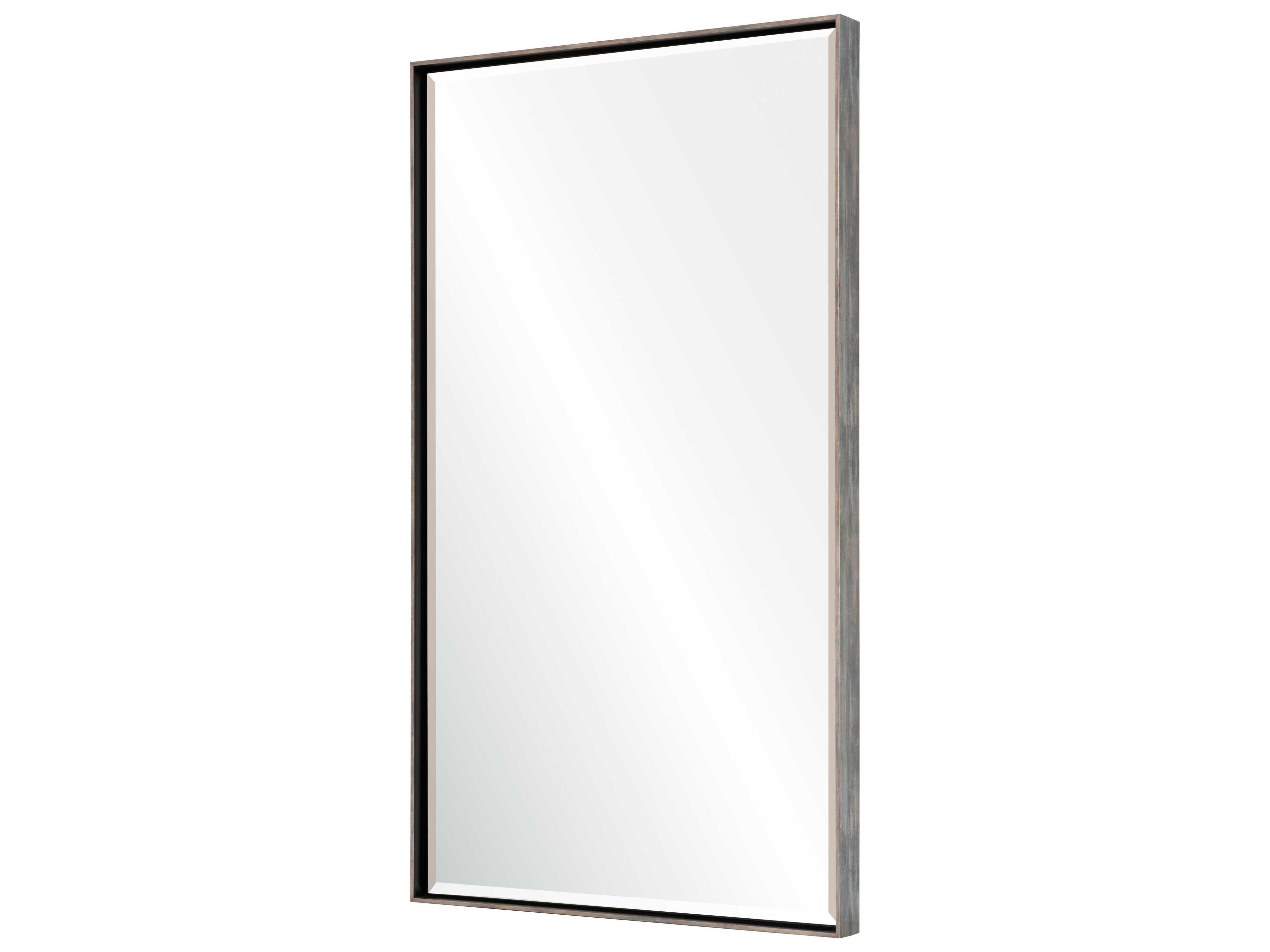 Mirror Home Barclay Butera Alloy Gunmetal Rectangular Wall Mirror