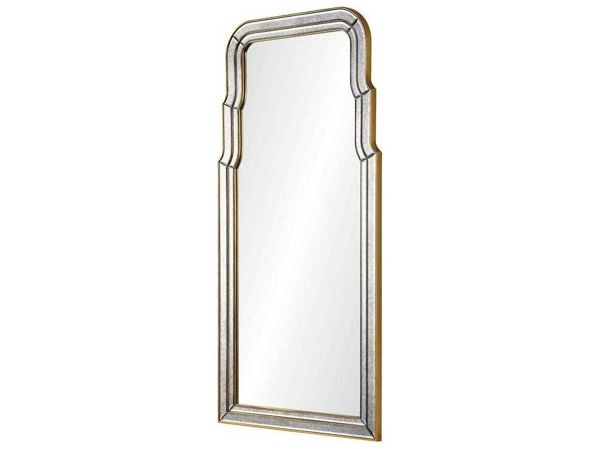 Mirror Home Bunny Williams Burnished Gold Leaf Antiqued Wall Mirror