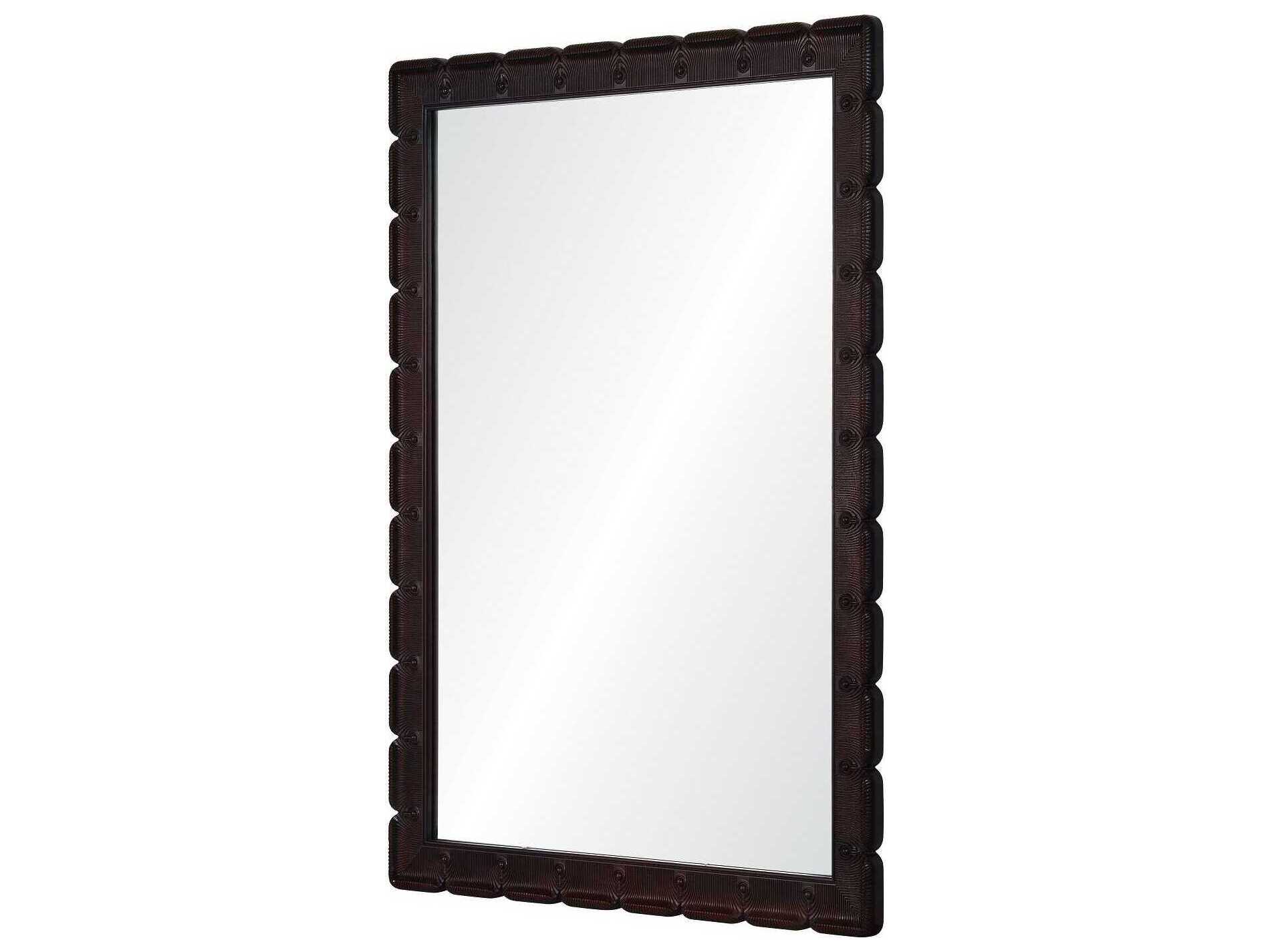 Mirror Home Bunny Williams Dark Mahogany Rectangular Wall Mirror