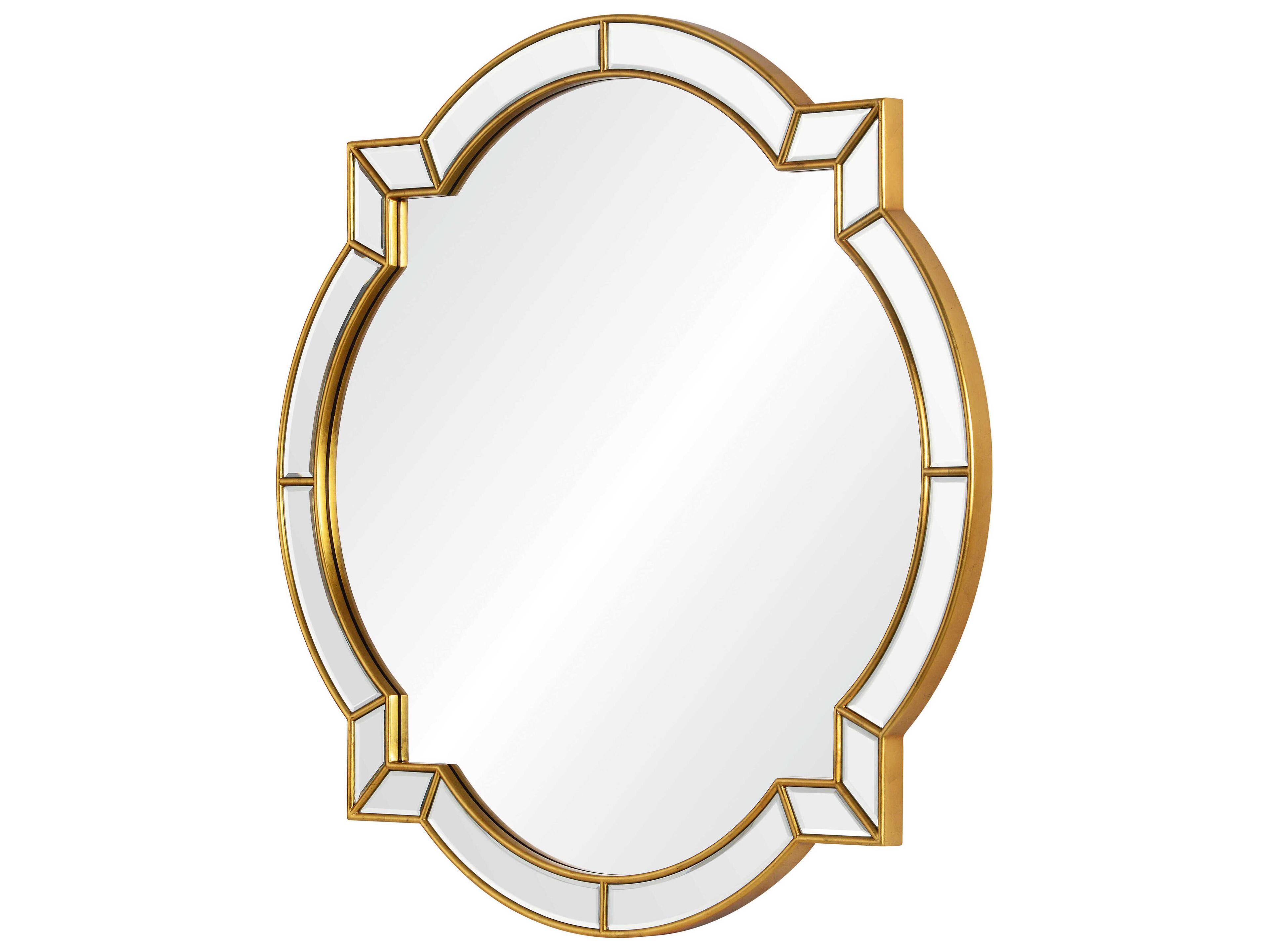 Mirror Home Bunny Williams Distressed Gold Leaf Wall Mirror