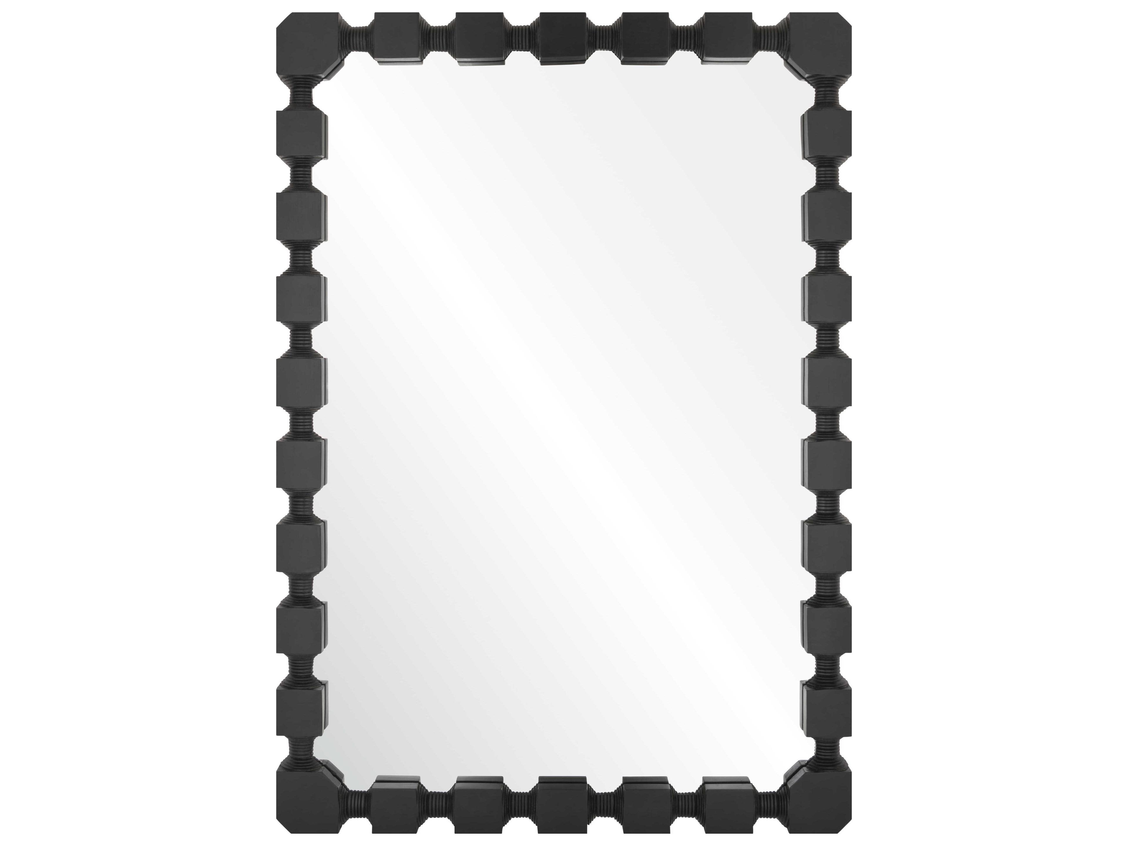 Mirror Home Celerie Kemble Ebonized Oak Rectangular Wall Mirror