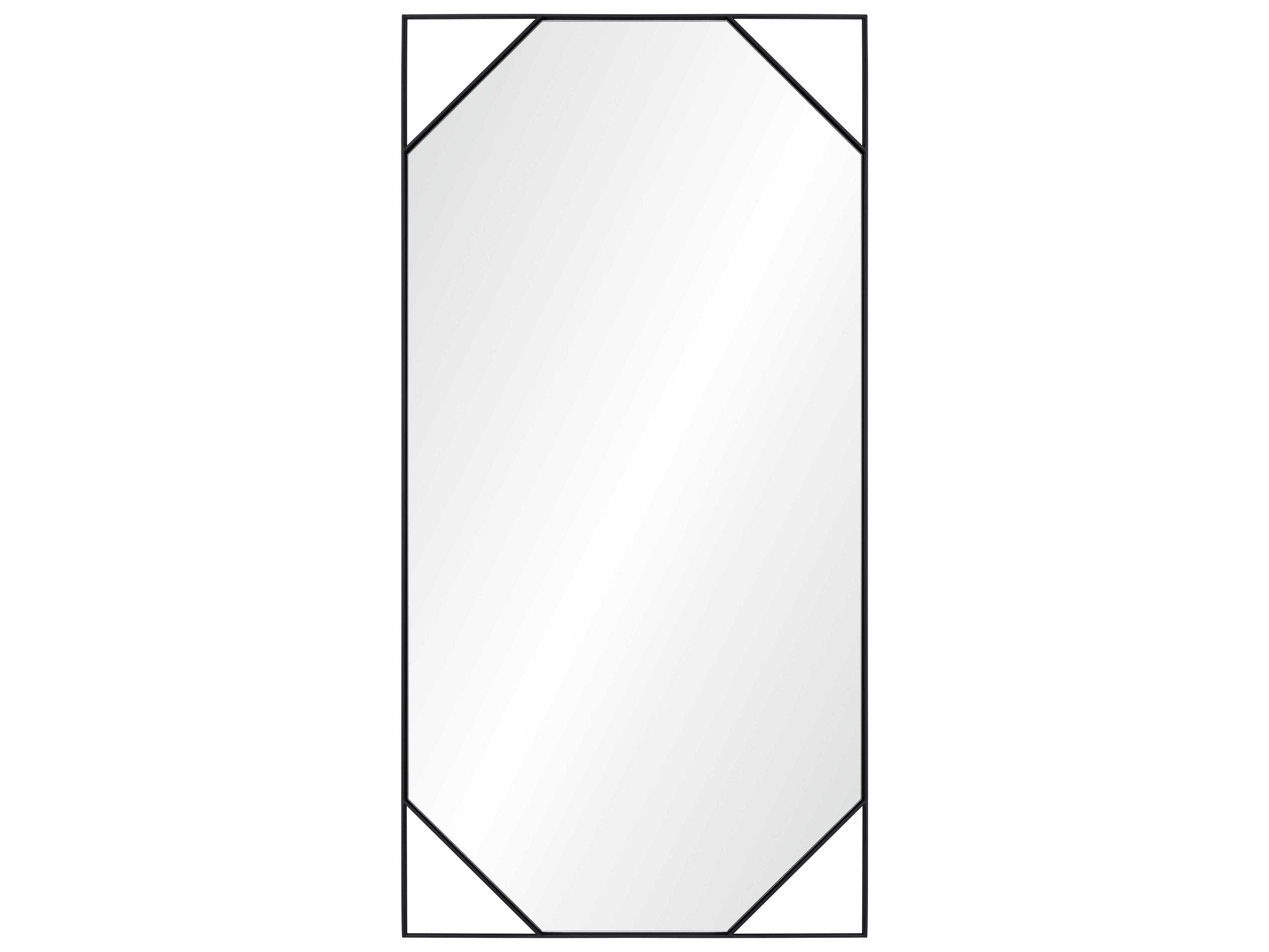 Mirror Home Jamie Drake Black Nickel Rectangular Wall Mirror