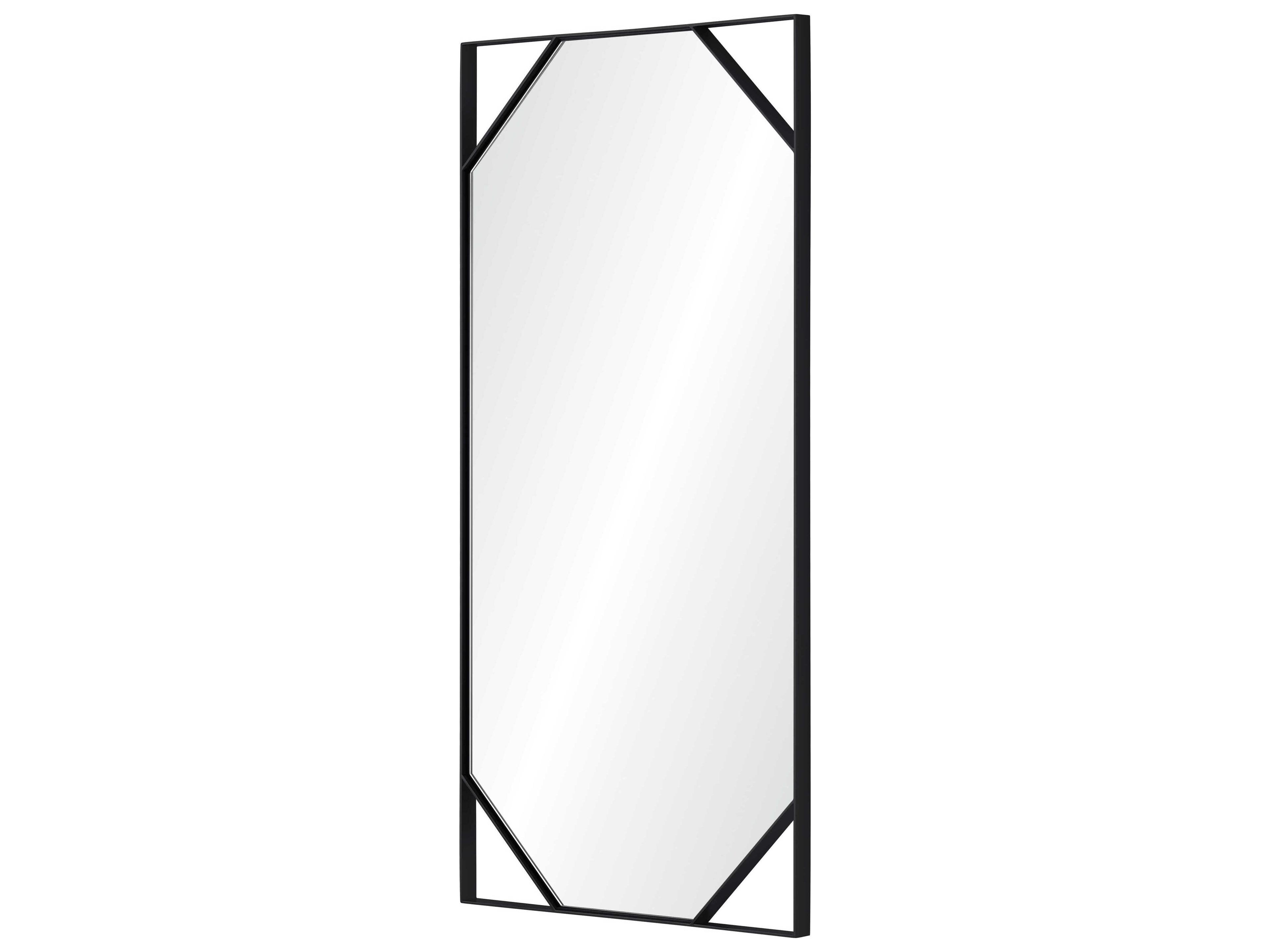 Mirror Home Jamie Drake Black Nickel Rectangular Wall Mirror