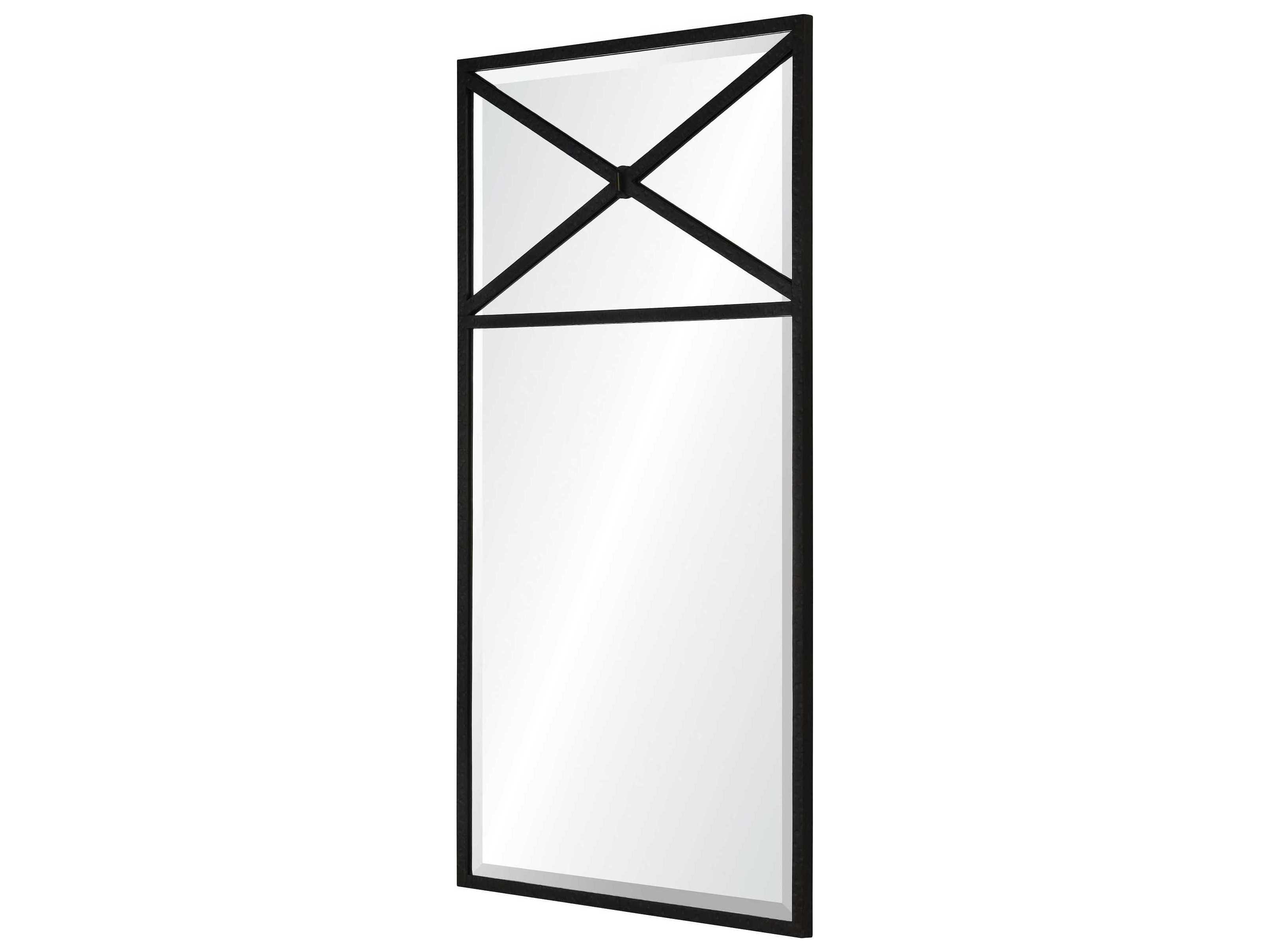 Mirror Home Michael S. Smith Burnished Iron Light Rectangular Wall Mirror