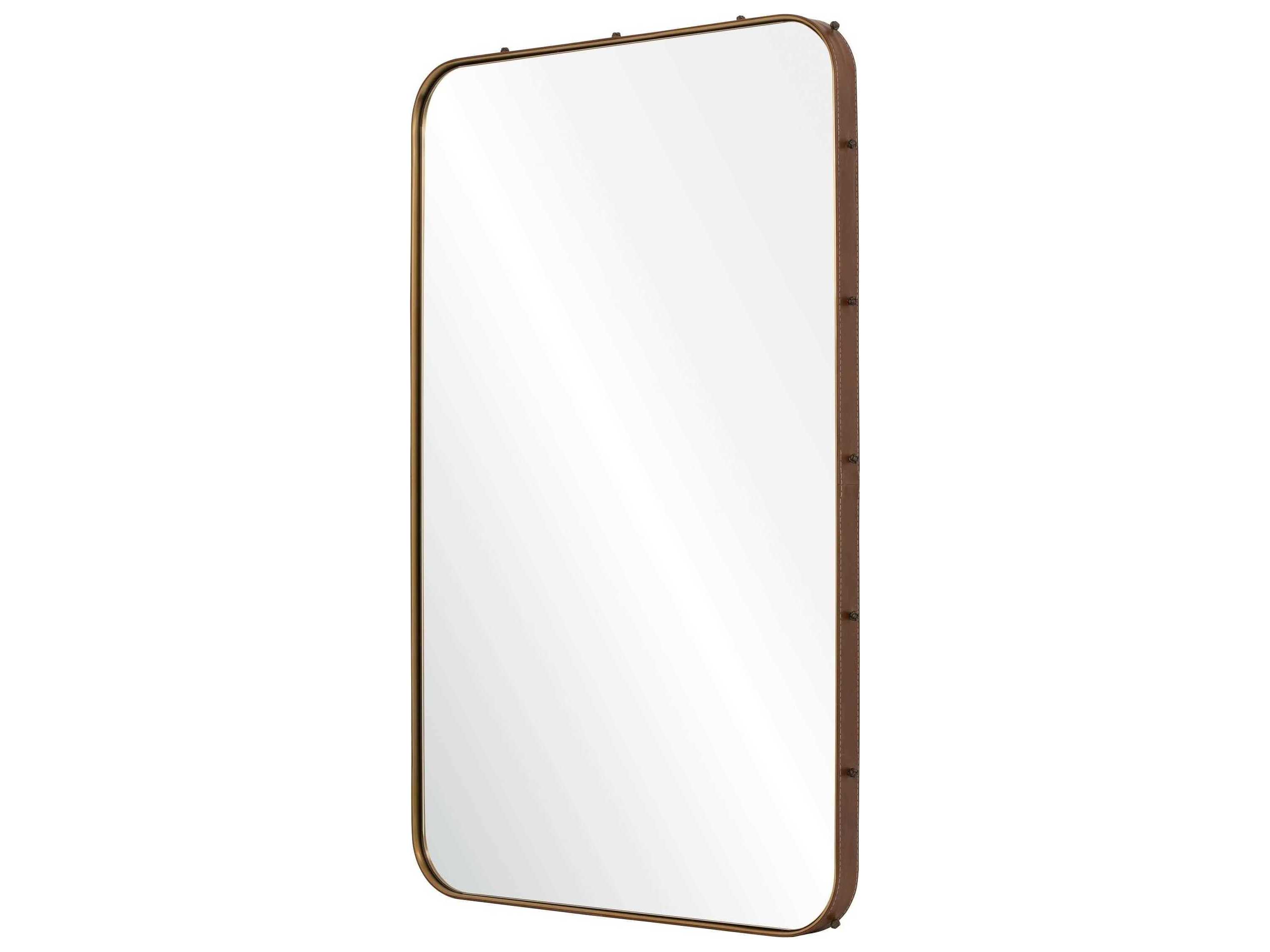 Mirror Home Michael S. Smith Brompton Antiqued Light Bronze Rectangular Wall Mirror
