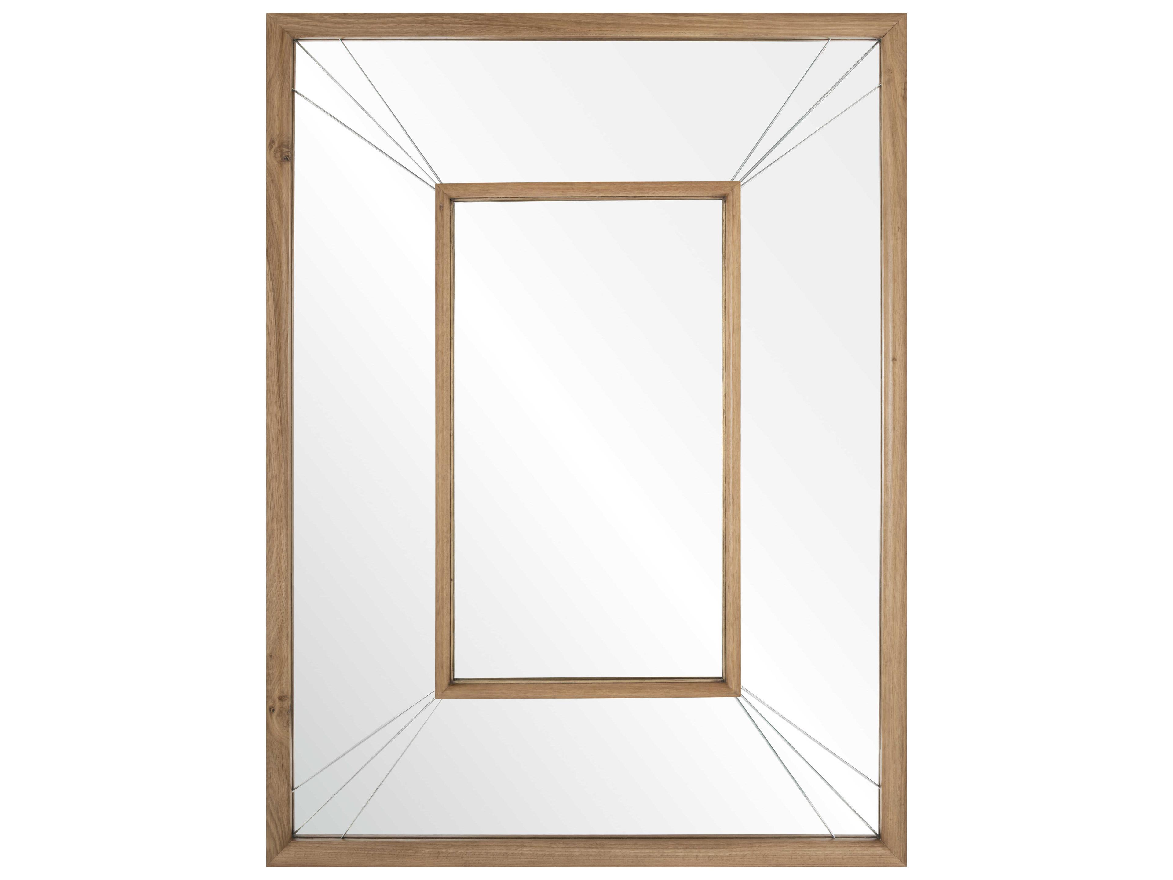Mirror Home Michael S. Smith Oak Rectangular Wall Mirror
