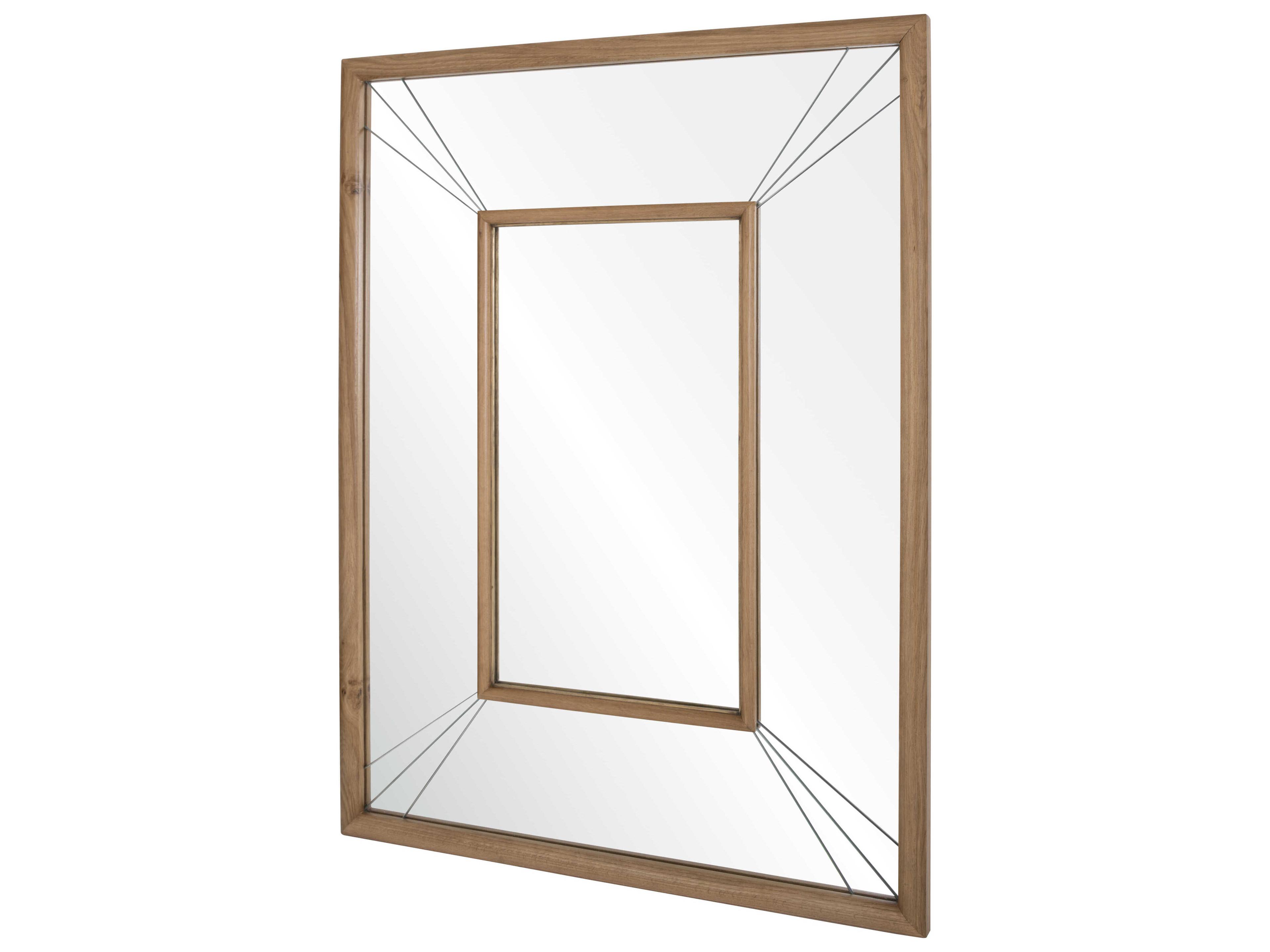 Mirror Home Michael S. Smith Oak Rectangular Wall Mirror