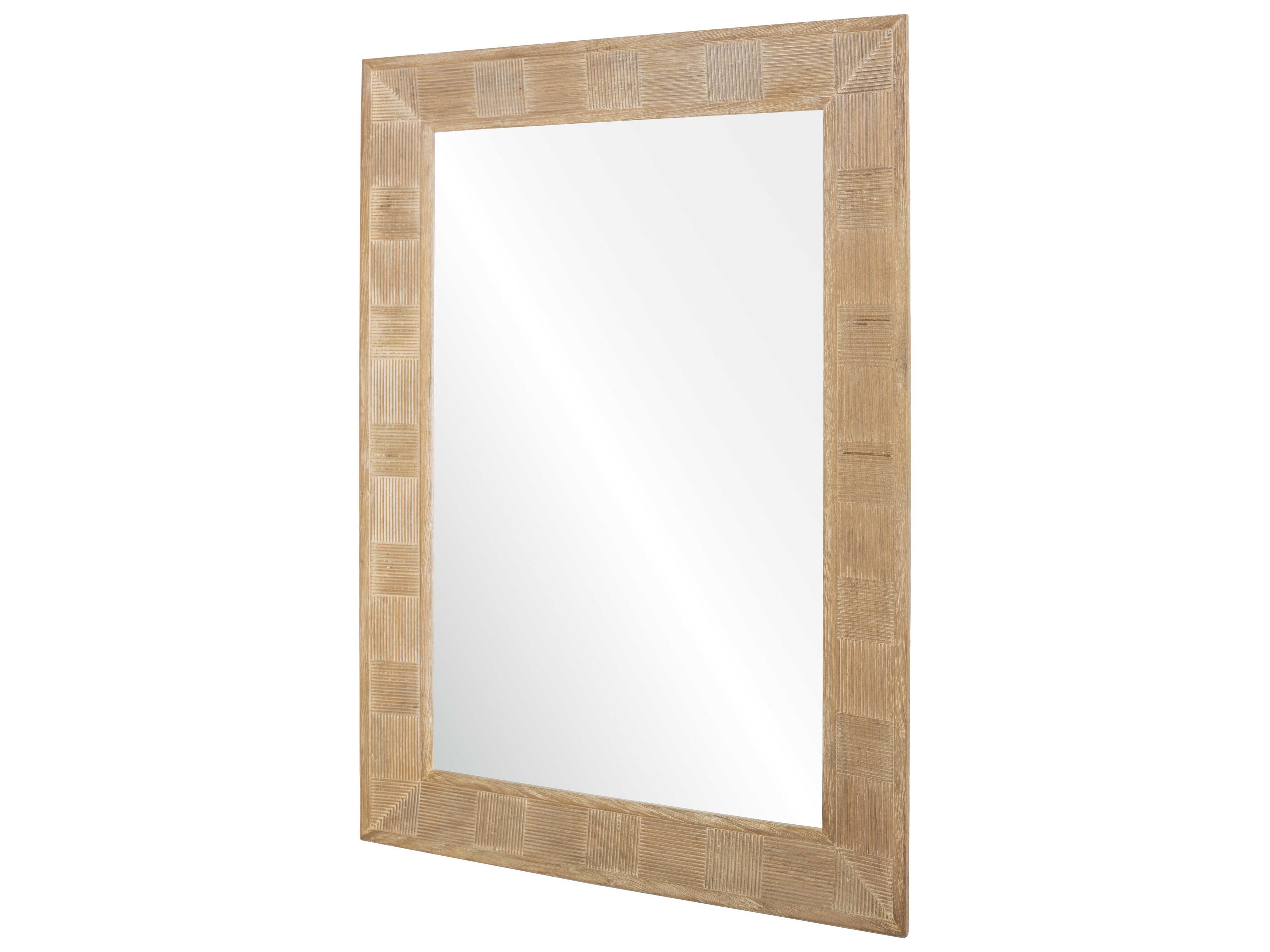 Mirror Home Michael S. Smith Cerused Oak Rectangular Wall Mirror