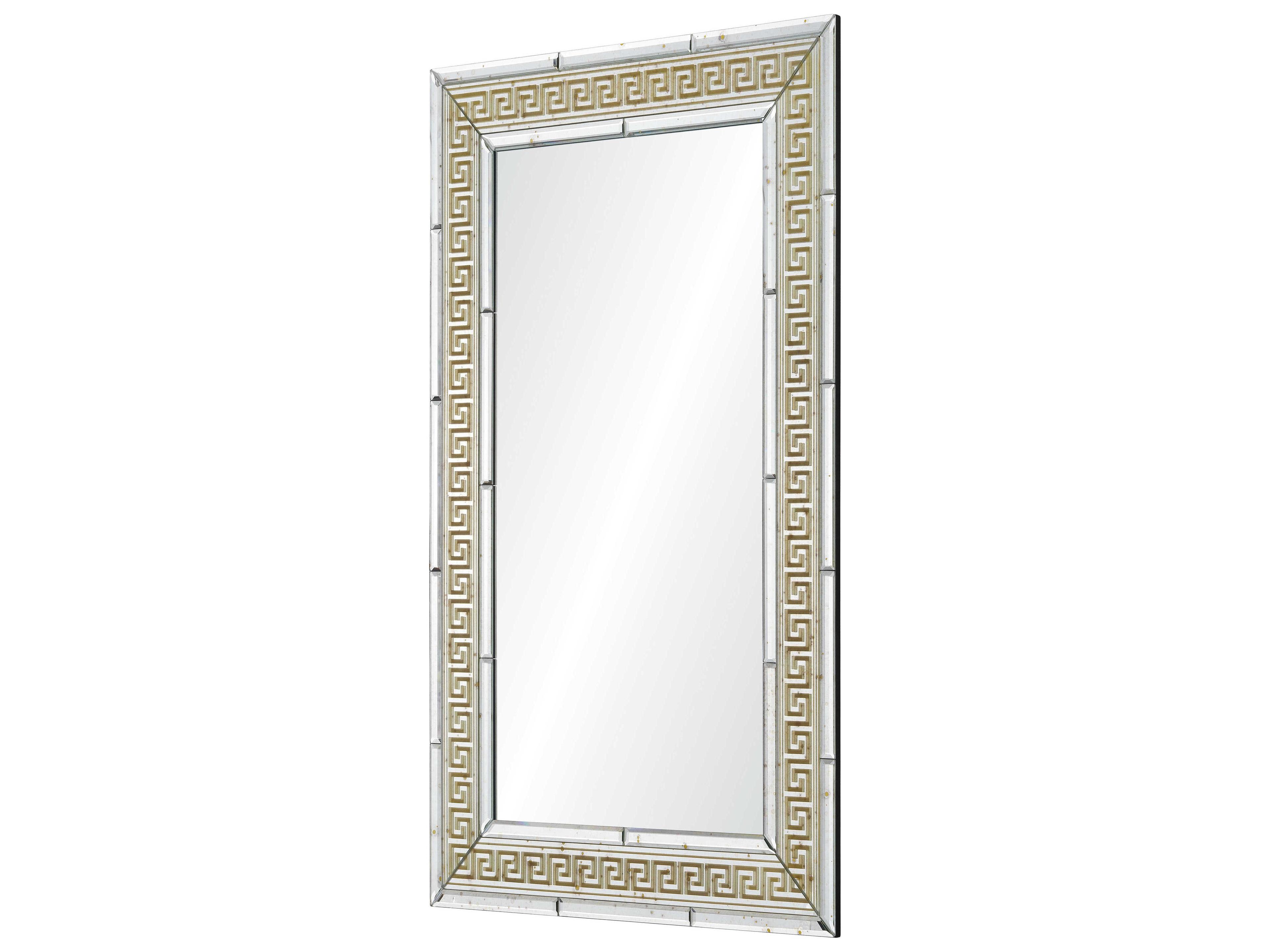 Mirror Home Suzanne Kasler Antiqued Gold Rectangular Wall Mirror