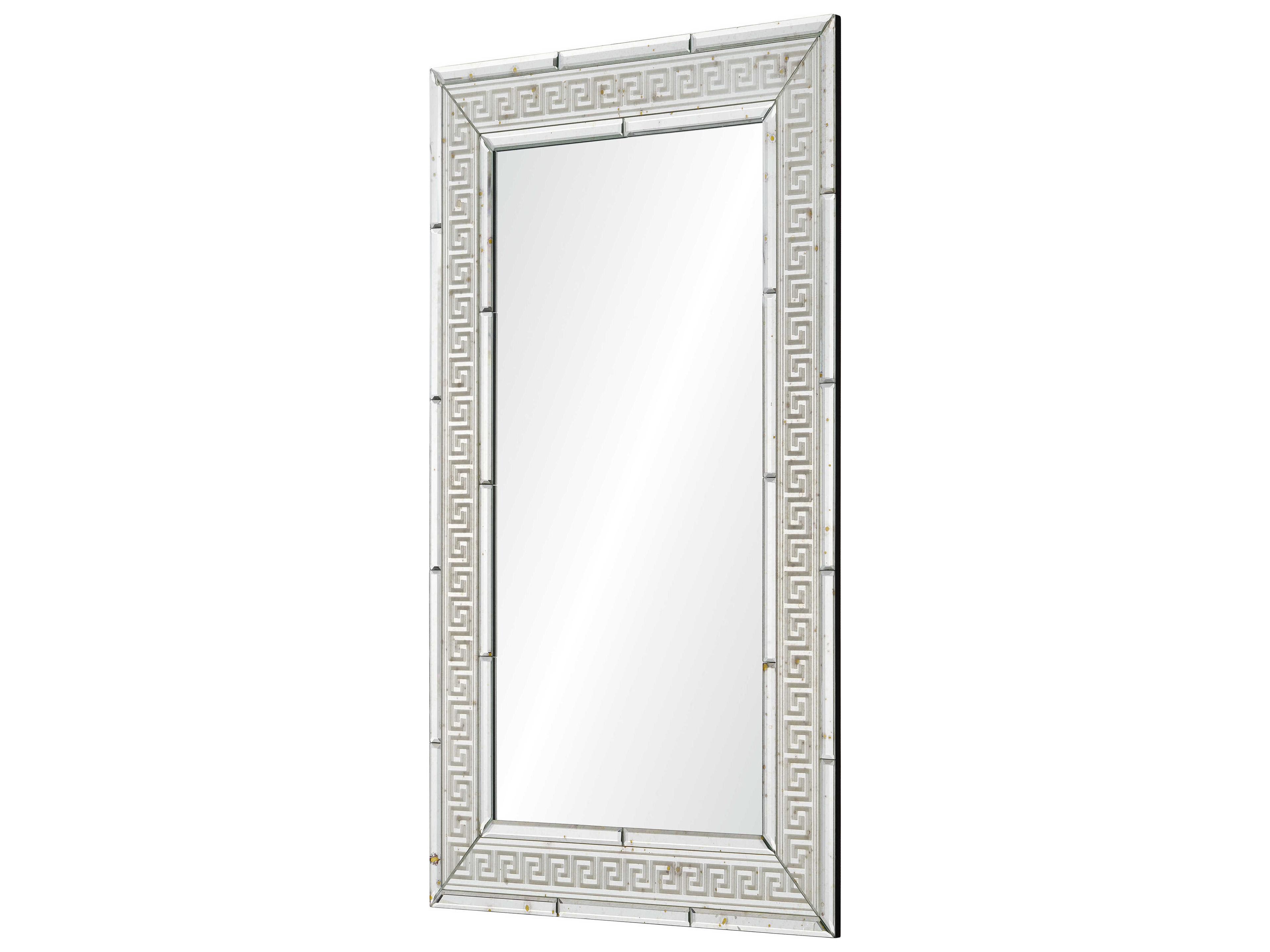 Mirror Home Suzanne Kasler Antiqued Silver Rectangular Wall Mirror