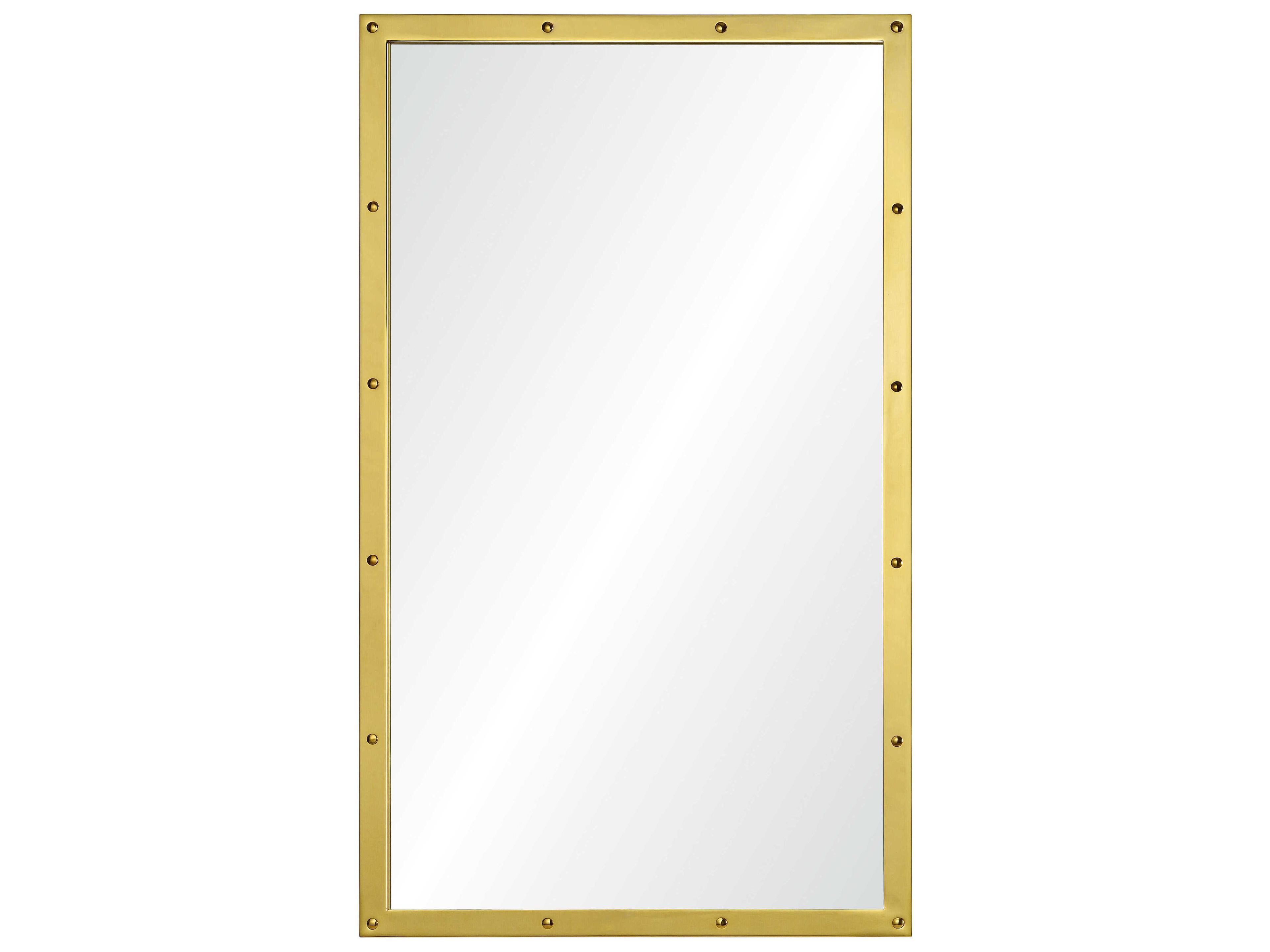 Mirror Home Suzanne Kasler Burnished Brass Rectangular Wall Mirror
