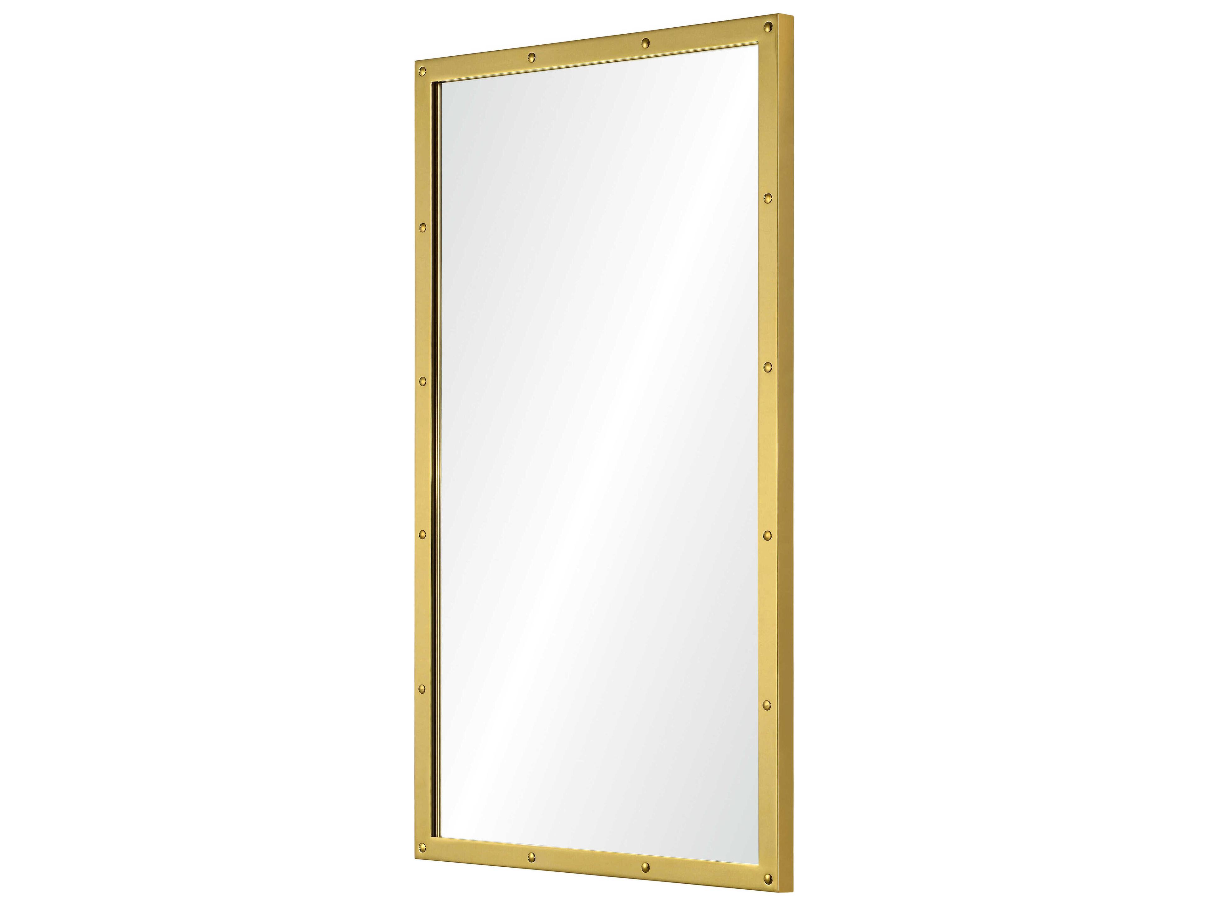 Mirror Home Suzanne Kasler Burnished Brass Rectangular Wall Mirror