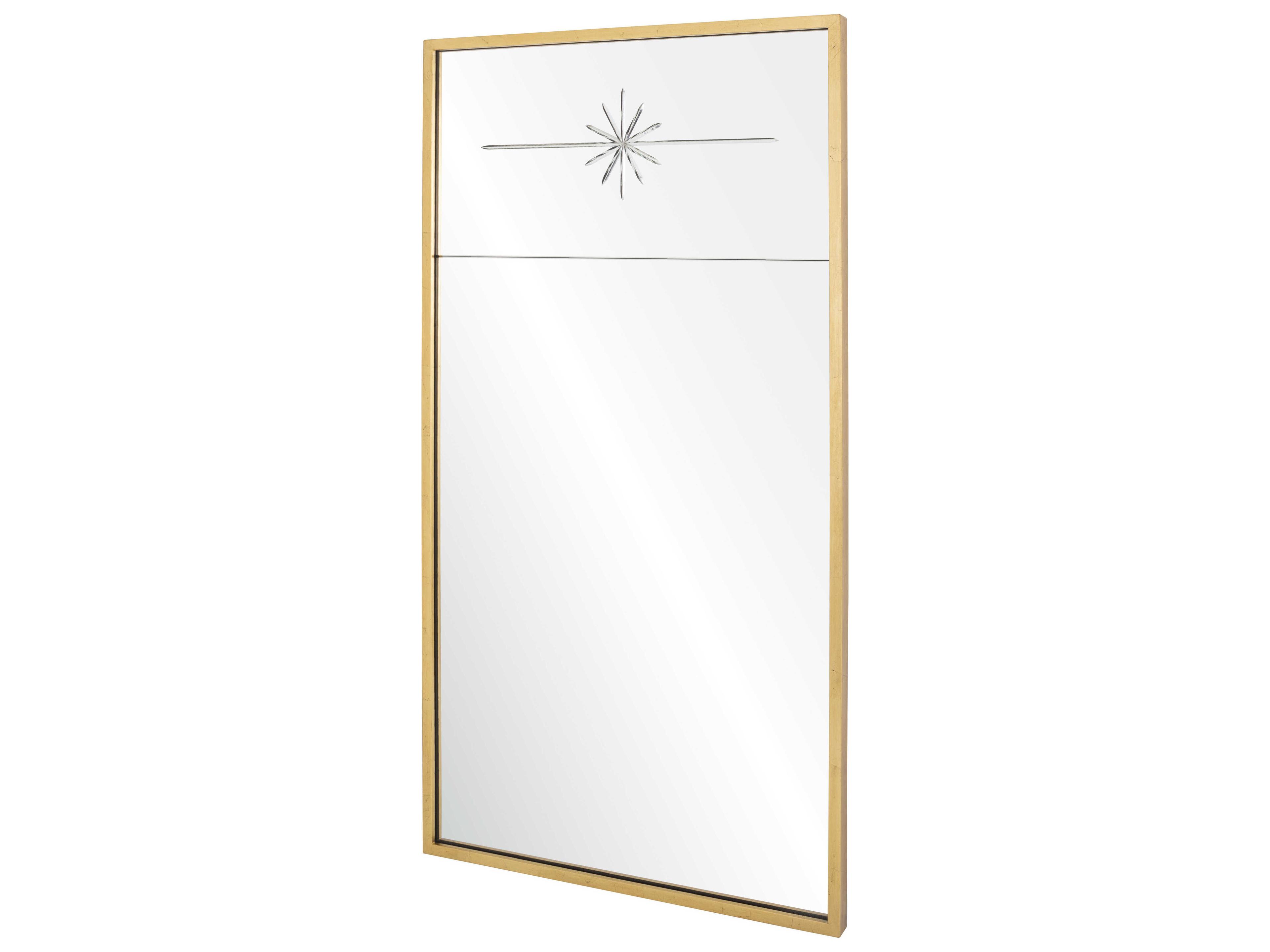 Mirror Home Suzanne Kasler Burnished Gold Leaf Rectangular Wall Mirror