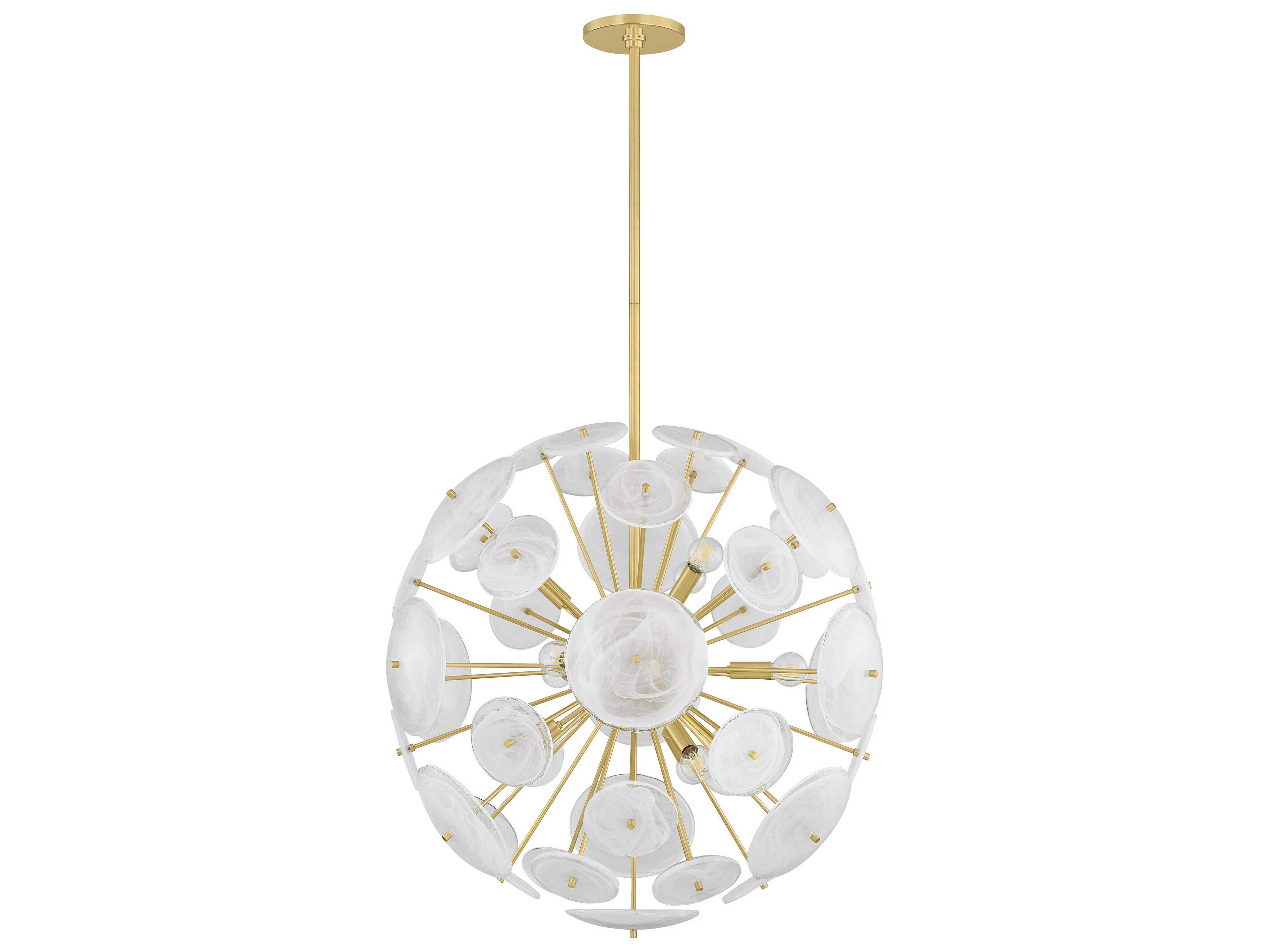 Mitzi Tamara 9-Light Aged Brass Sputnik Pendant