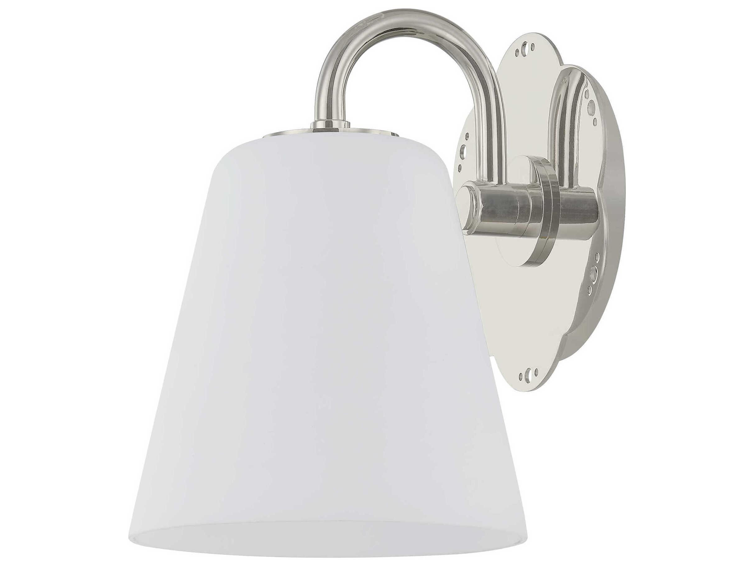 Mitzi Leonella 1-Light Polished Nickel Vanity Light