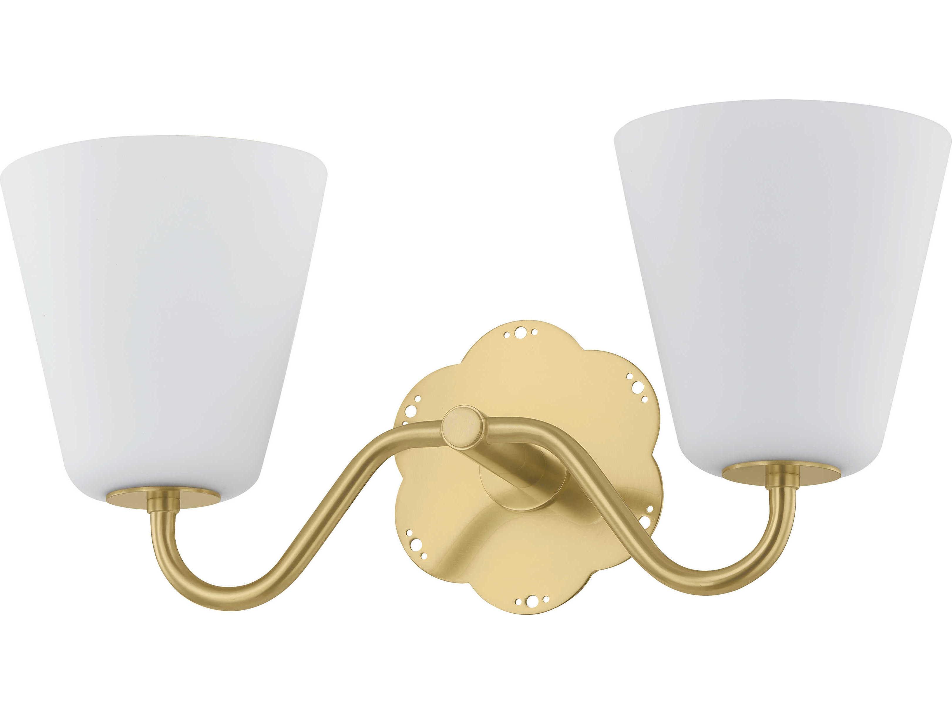 Mitzi Leonella 2-Light Aged Brass Vanity Light