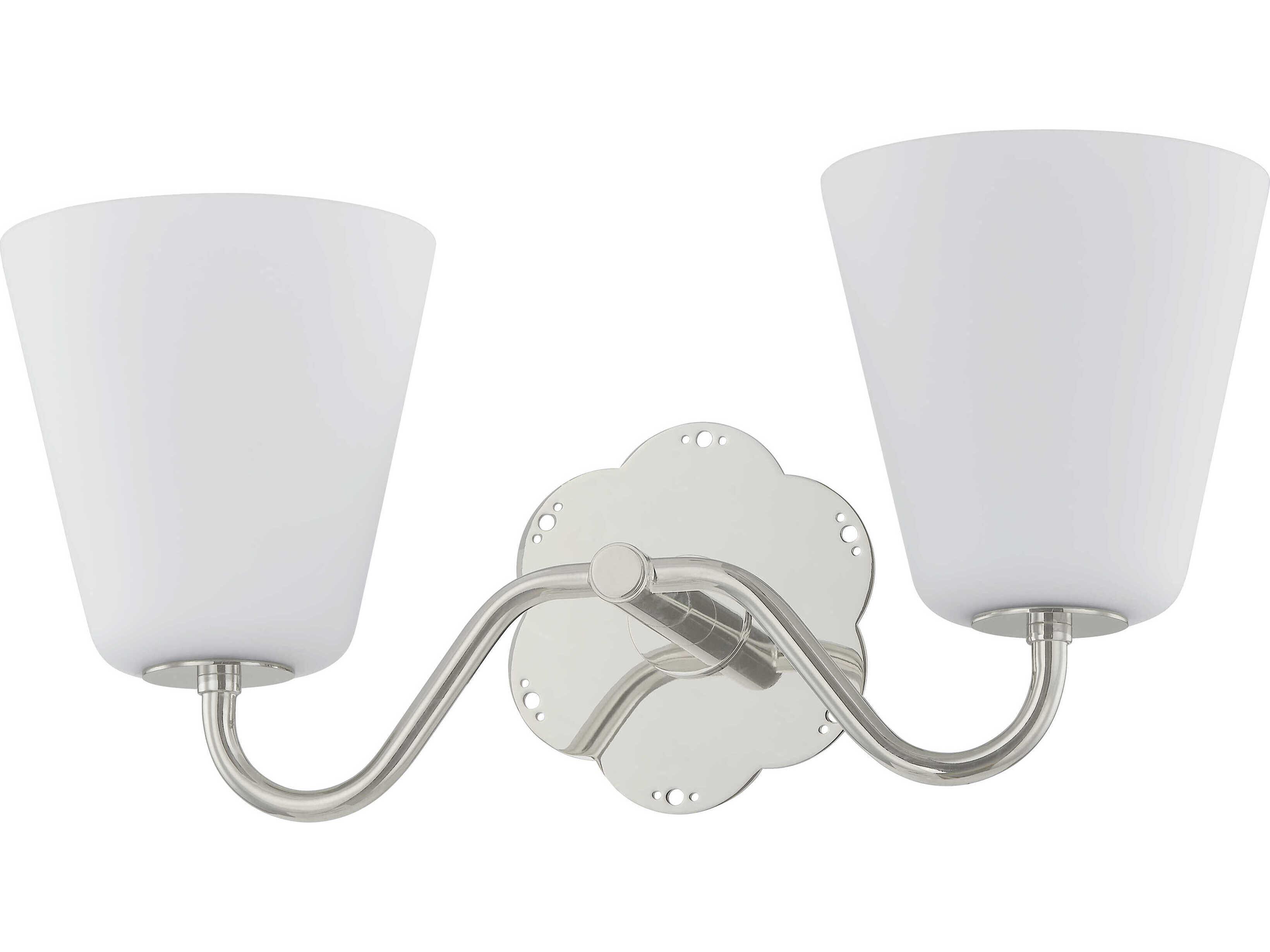 Mitzi Leonella 2-Light Polished Nickel Vanity Light