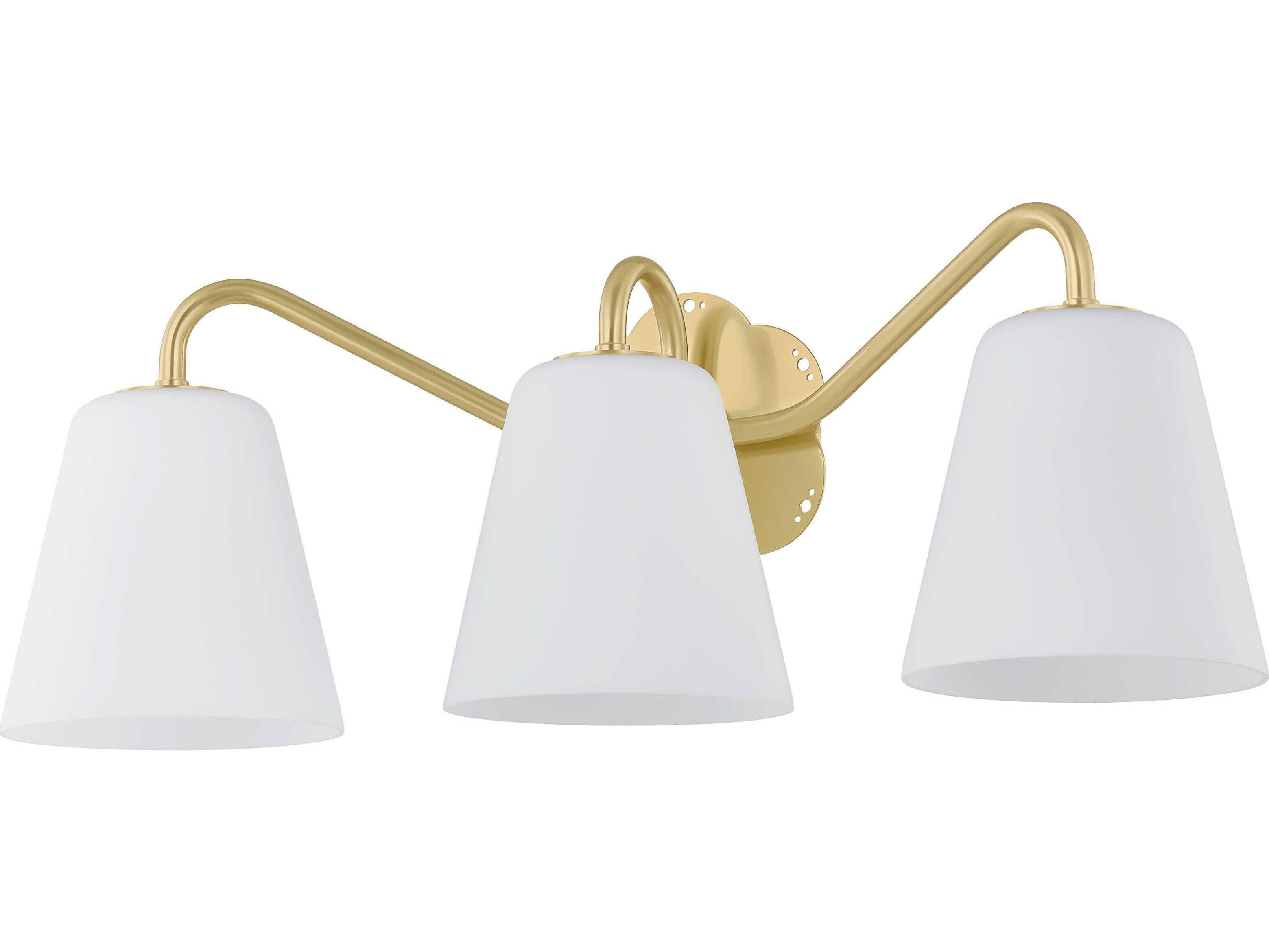Mitzi Leonella 3-Light Aged Brass Vanity Light